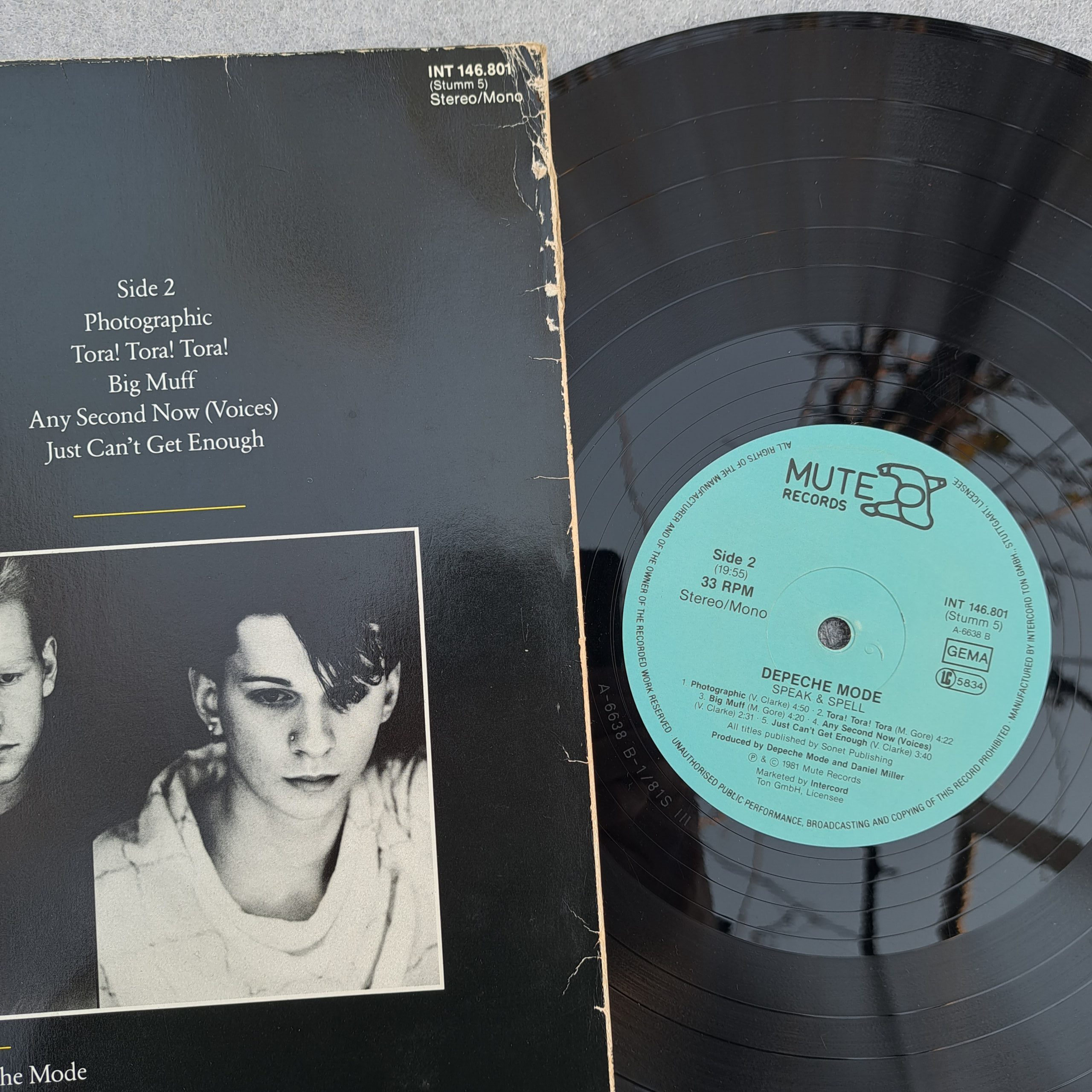 Depeche Mode – Speak & Spell Disc vinil VG (REPOSTAT) - imagine 2