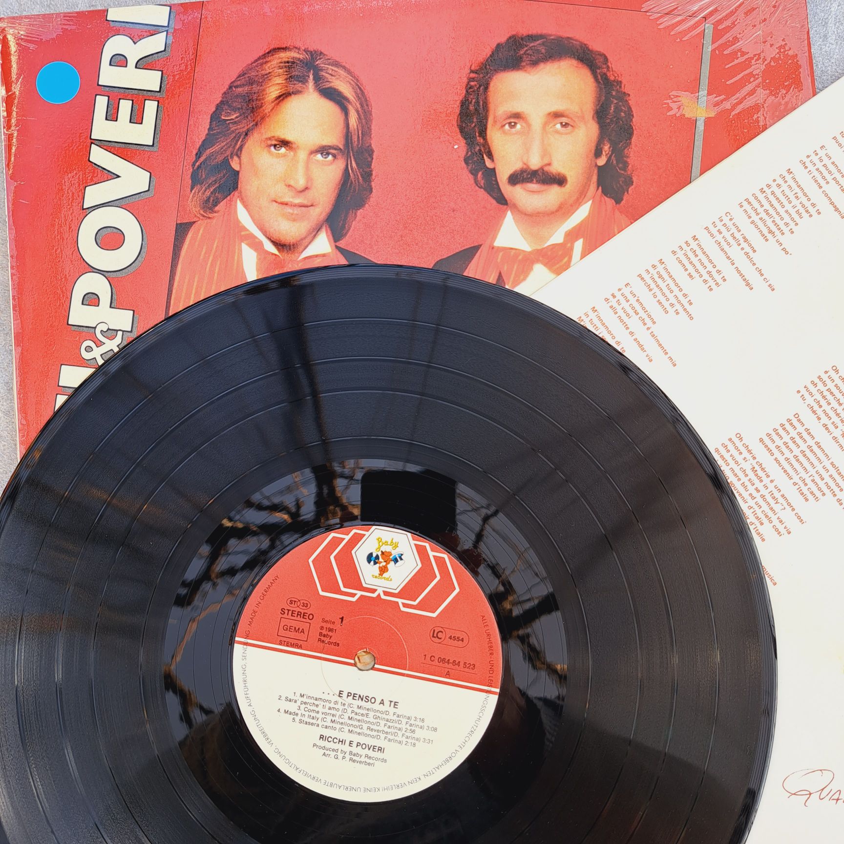 Ricchi E Poveri – ...E Penso A Te Disc vinil (copiază) - Discuri 