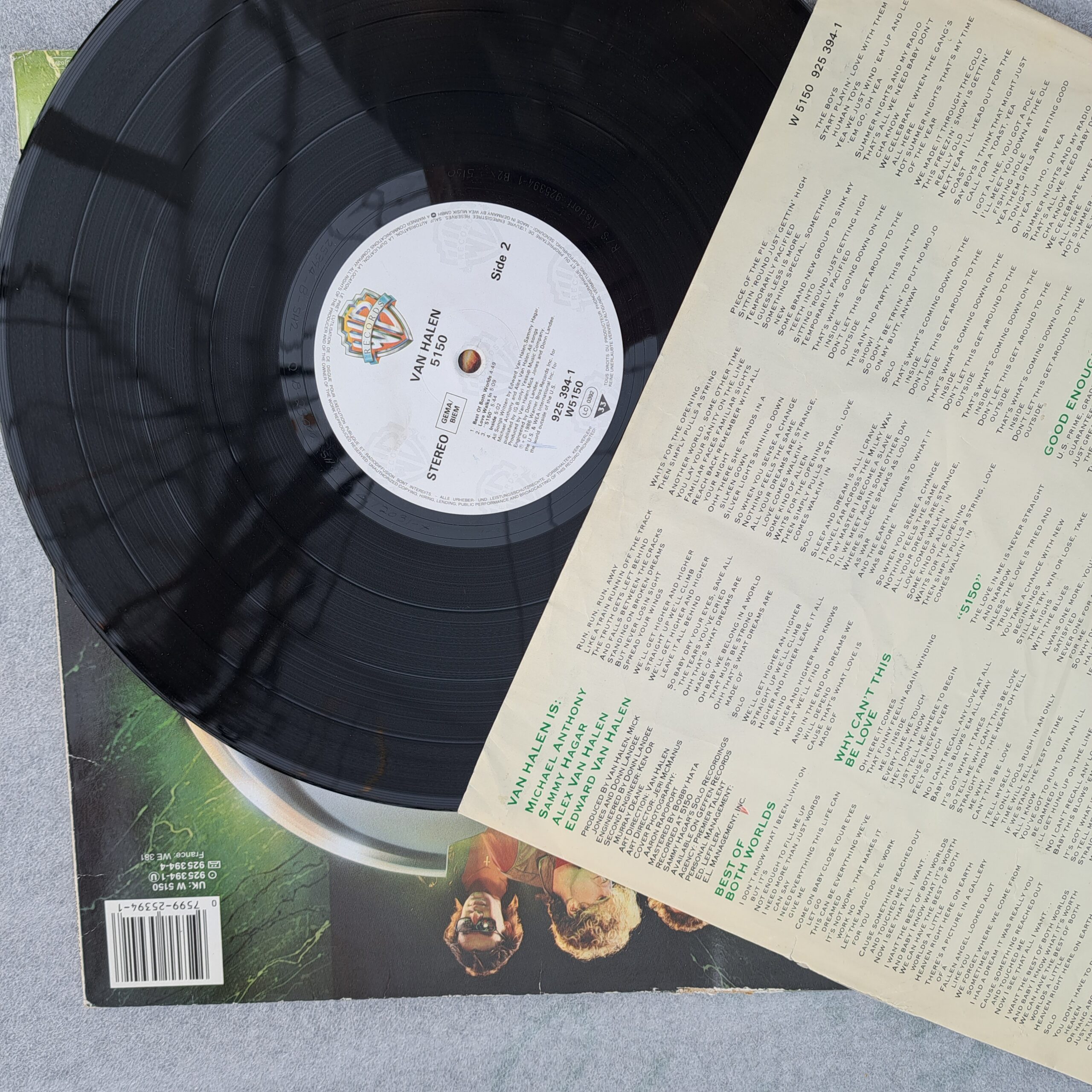 Van Halen – 5150 Disc vinil LP VG+ COPERTA VG VG- (R) - imagine 4