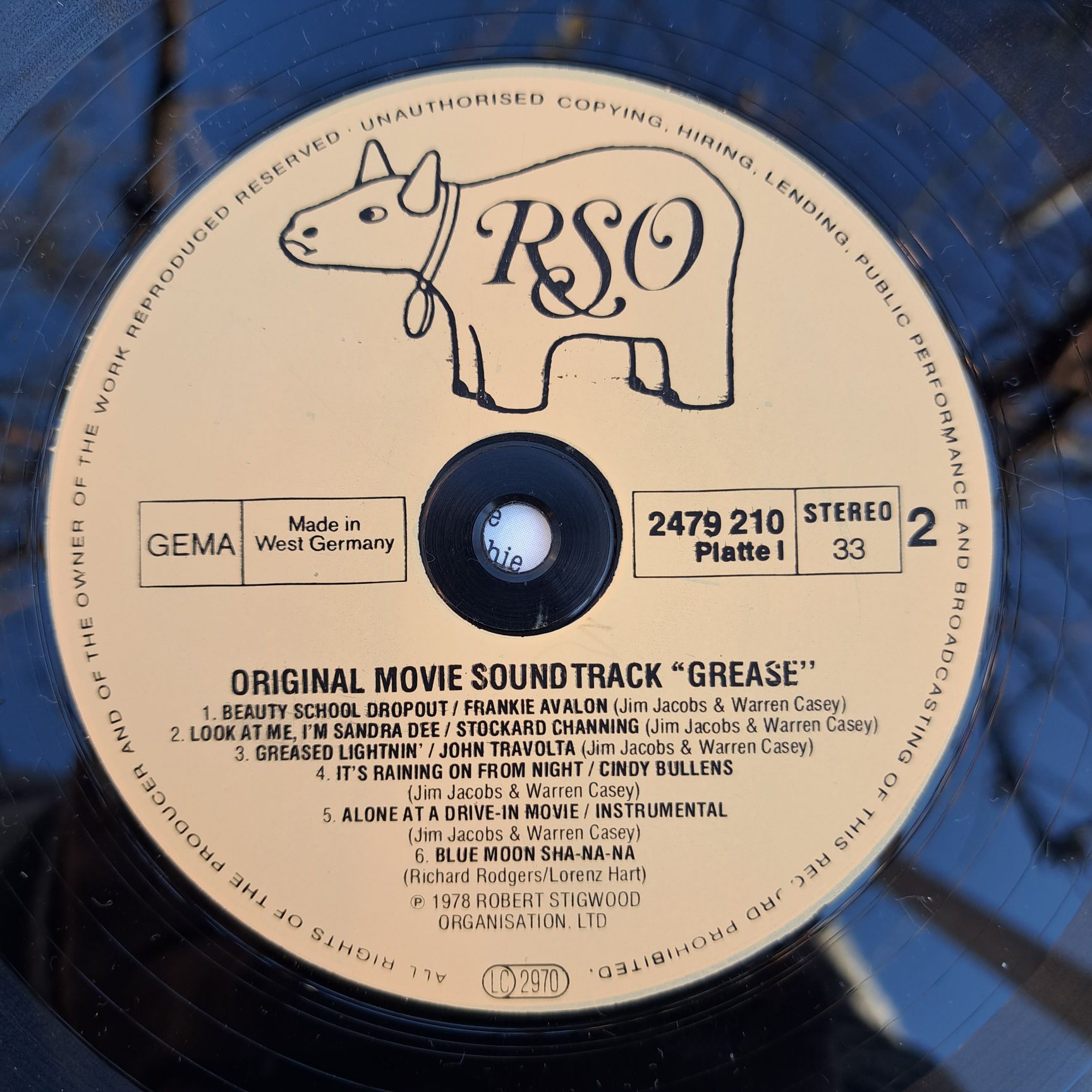 Grease (The Original Soundtrack From The Motion Picture) Disc vinil LP VG+ - imagine 4