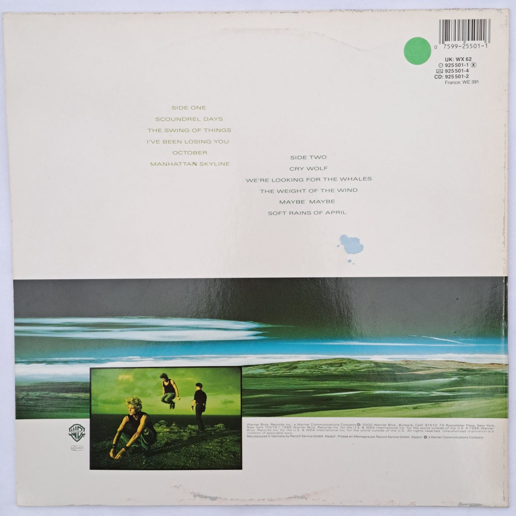 a-ha – Scoundrel Days Disc vinil LP (R) - imagine 2