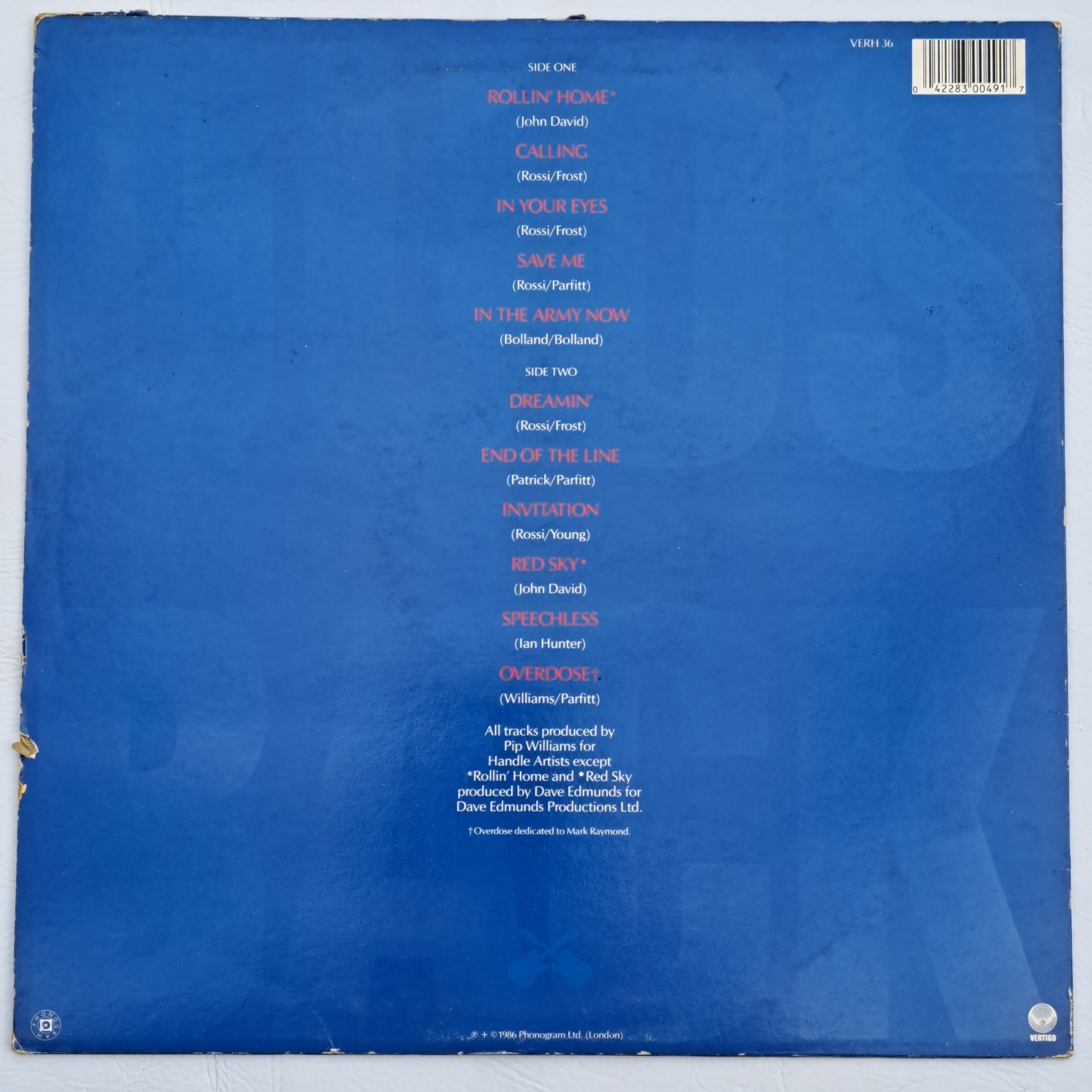 Status Quo – In The Army Now Disc vinil LP VG+ (R1) RESIGILAT - imagine 2