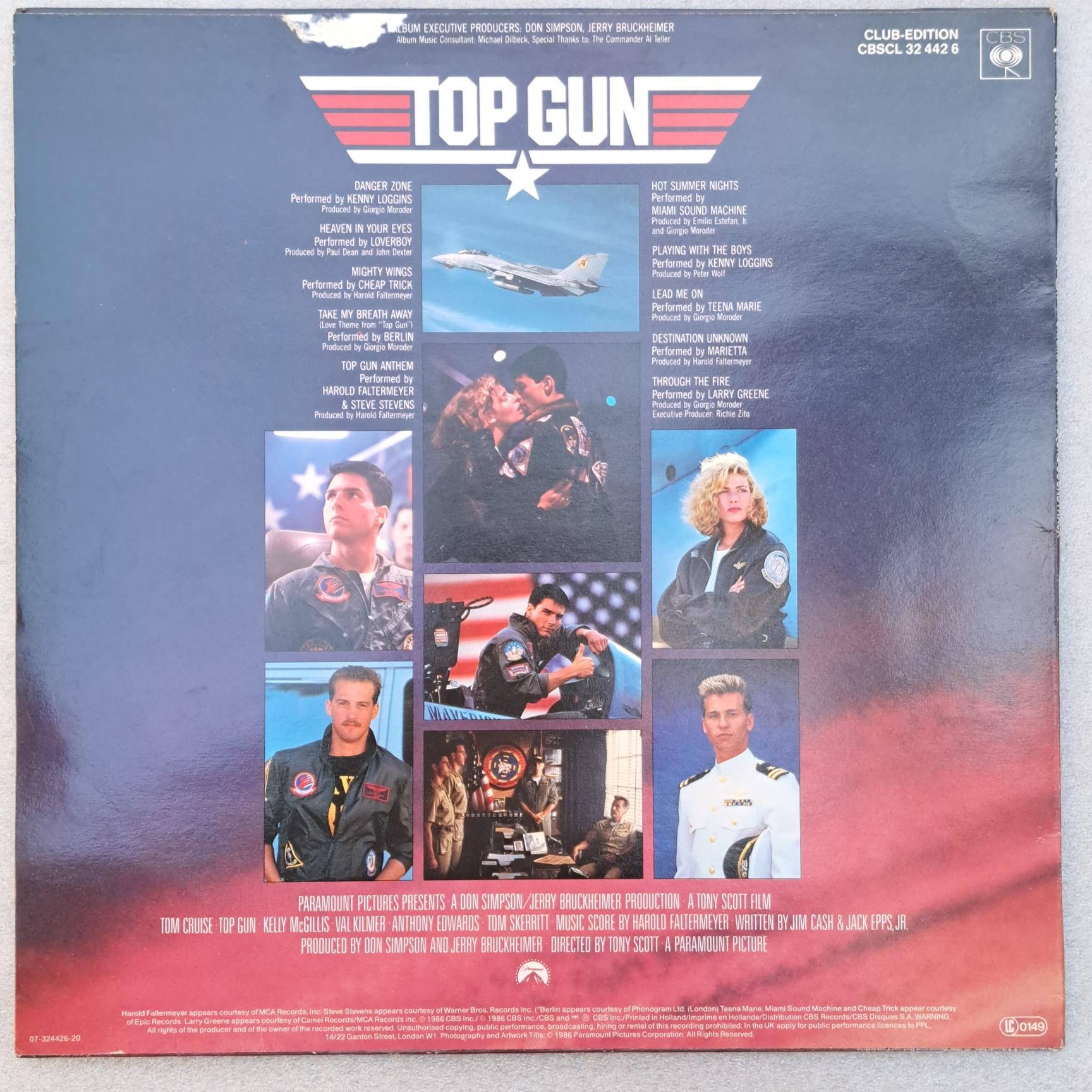 Top Gun (Original Motion Picture Soundtrack) DISC VINIL LP VG+ (REPOSTAT1) - imagine 2