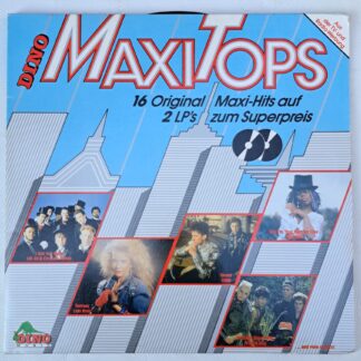 Dino Maxi Tops    compilatie  Princess Ub40 Sandra Lee Marrow OMD Lian Ross Disc VINIL 2LP VG+   (Repostat)