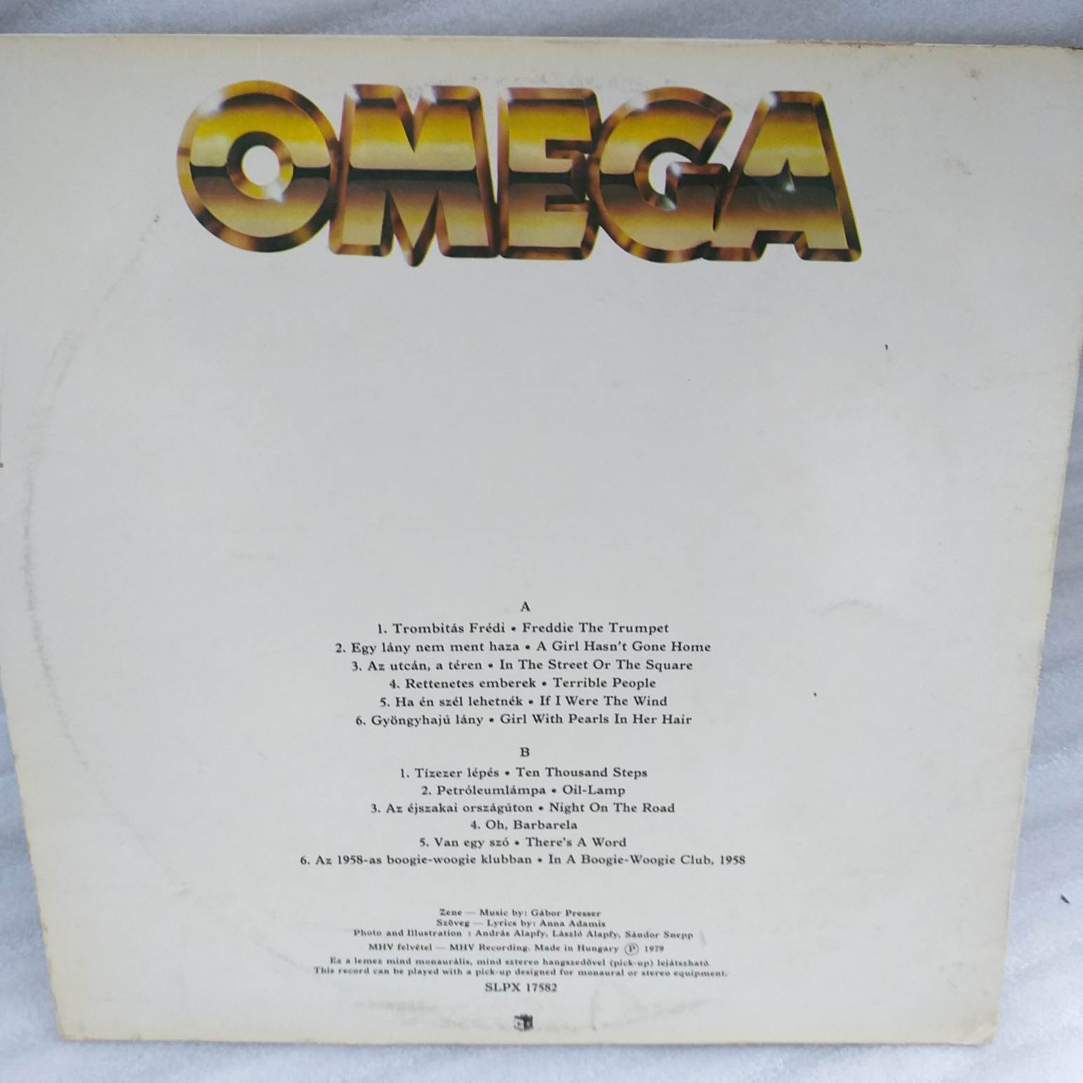 Omega – Aranyalbum 1969-1971 Disc vinil LP VG+ Hungary (R) - imagine 2