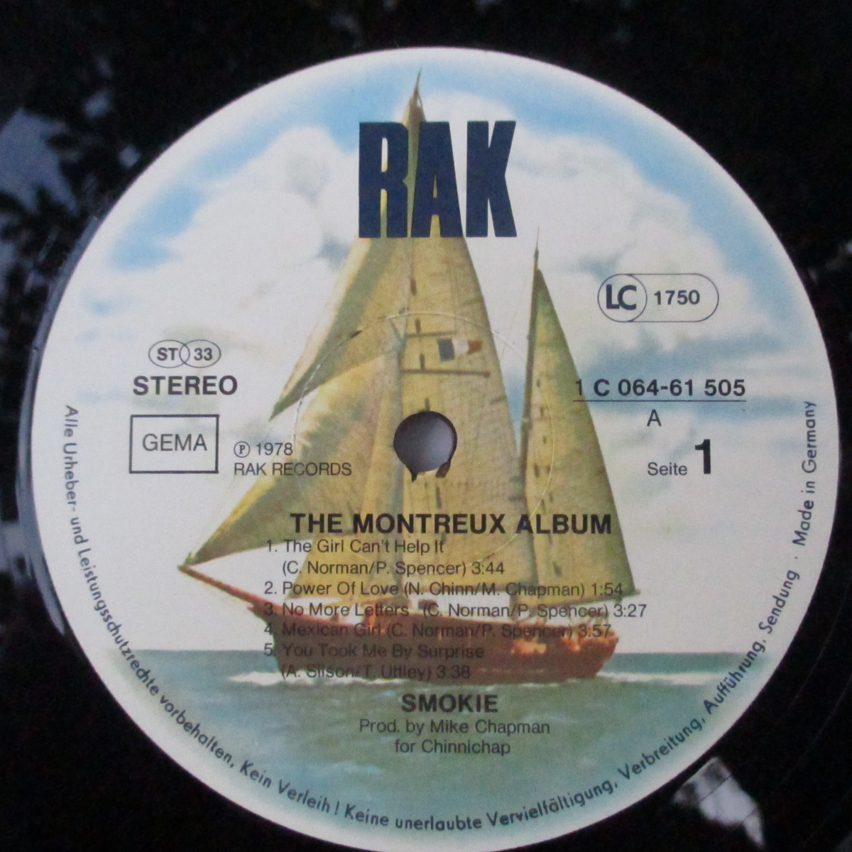 Smokie – The Montreux Album Disc VINIL LP VG+ (REPOSTAT) - imagine 3
