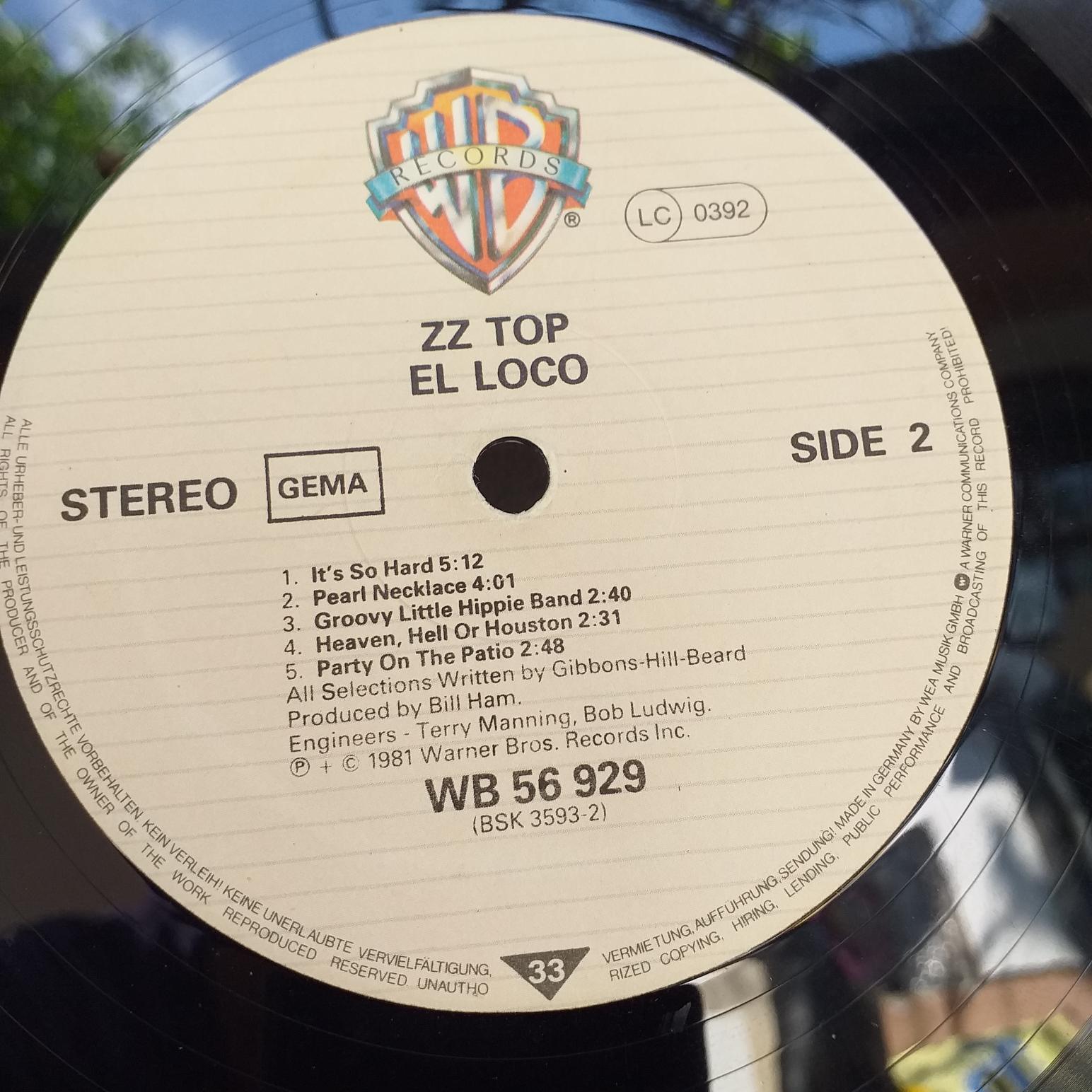 ZZ Top – El Loco Disc vinil LP VG+ (R) - imagine 3