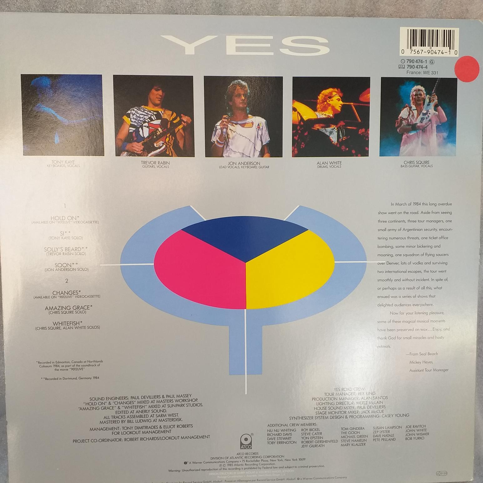 Yes – 9012Live • The Solos disc vinil VG+ (R) - imagine 2