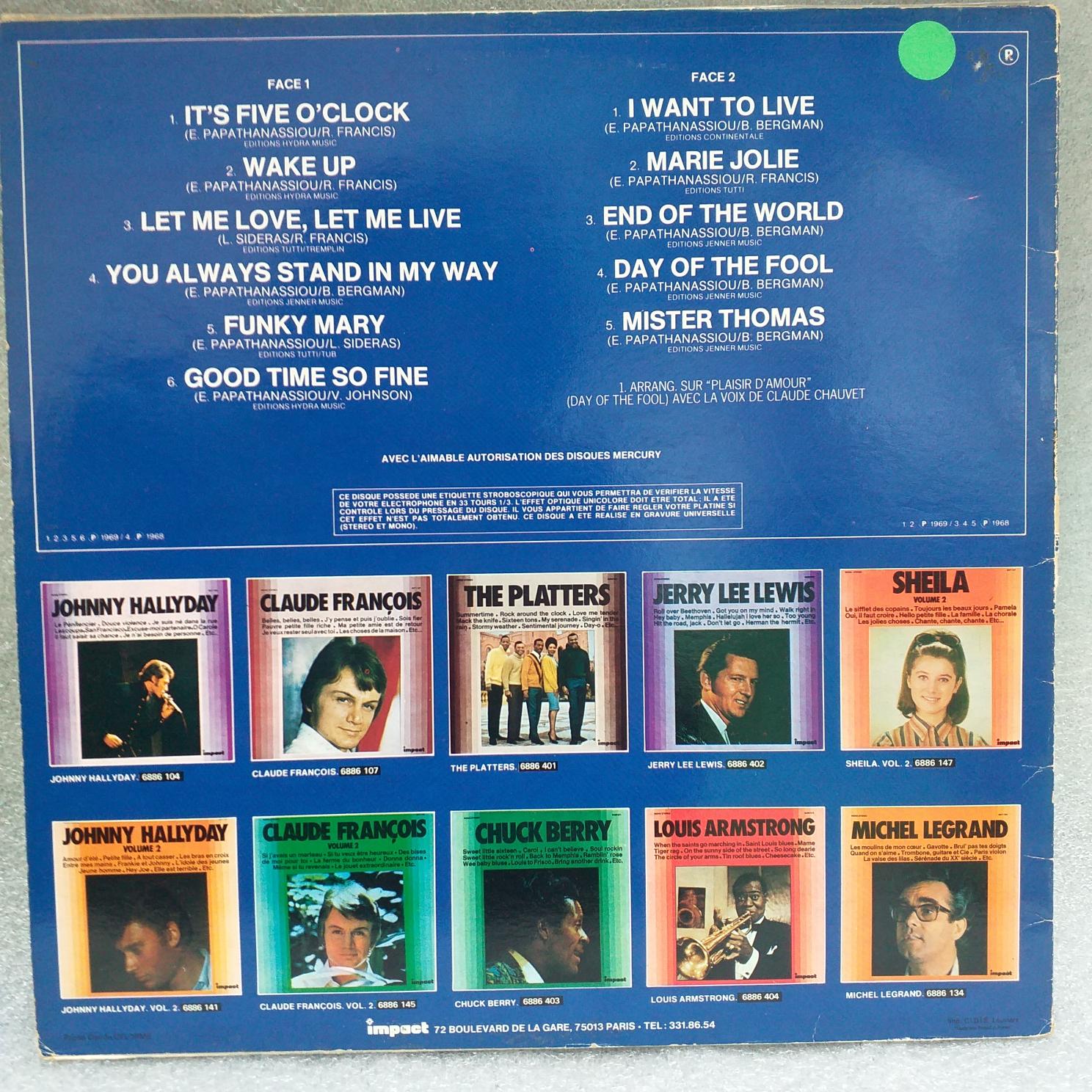 Aphrodite's Child – Aphrodite's Child Disc VINIL folosit VG VG+ - imagine 2