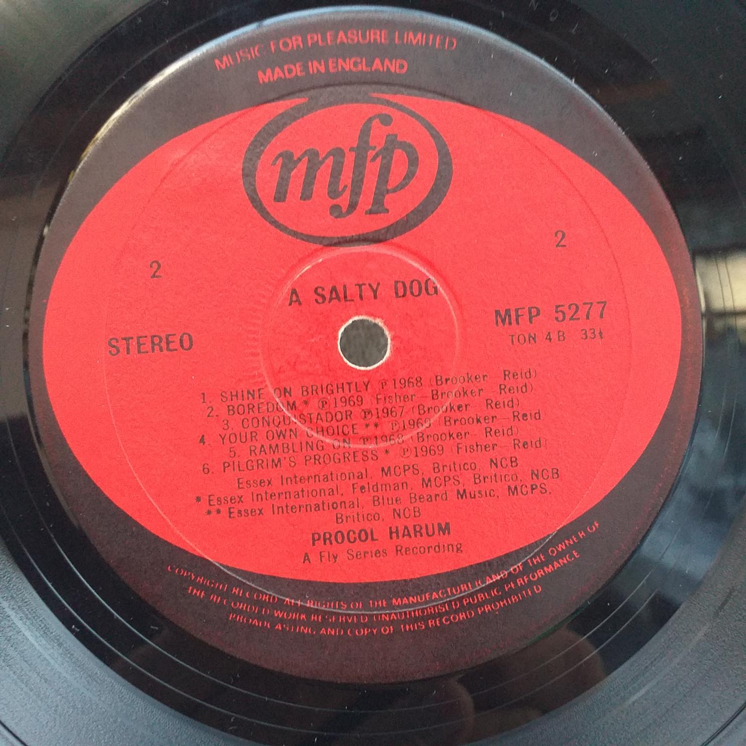Procol Harum – A Salty Dog Disc VINIL VG VG+ - imagine 3
