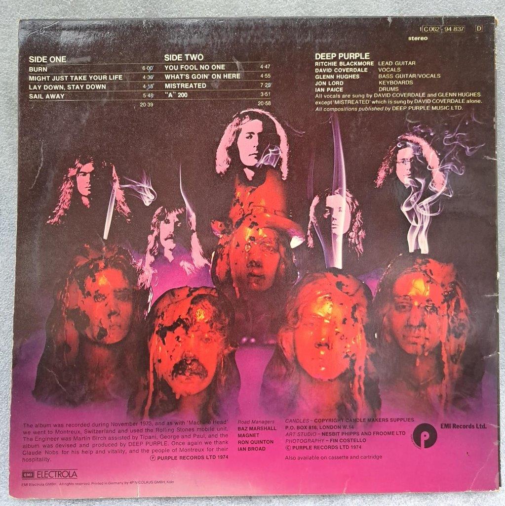 Disc vinil LP : Deep Purple – Burn (resigilat) - imagine 2