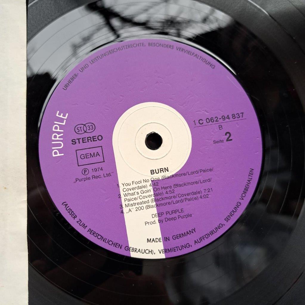 Disc vinil LP : Deep Purple – Burn (resigilat) - imagine 3