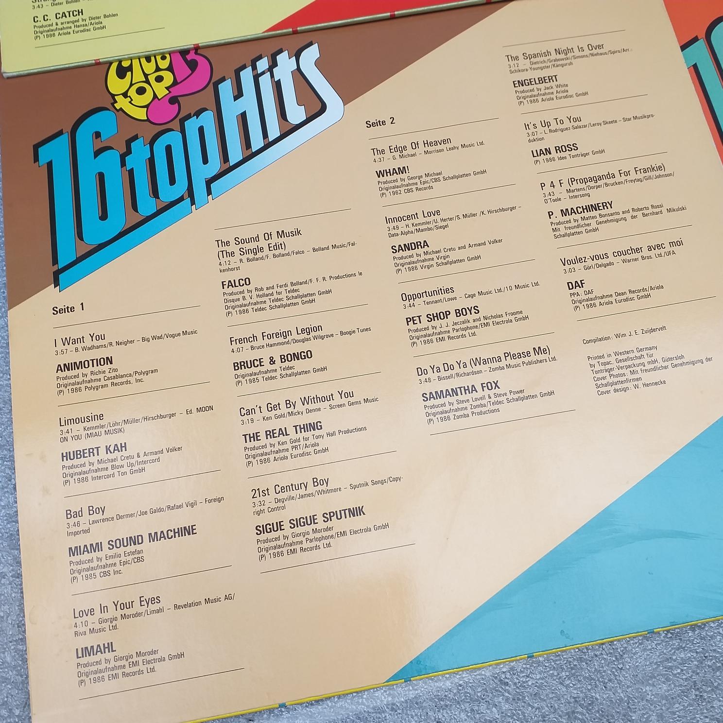 Joy, Silent Circle, Camouflage, Sandra, Depeche Mode, Sandra, Wham, DAF, Limahl, Sigue Sigue Sputic, Pet shop Boys ...Disc VINIL LP (1) VG VG+ Den Harrow, C C Catch, Modern Talking, Samantha Fox, - imagine 3