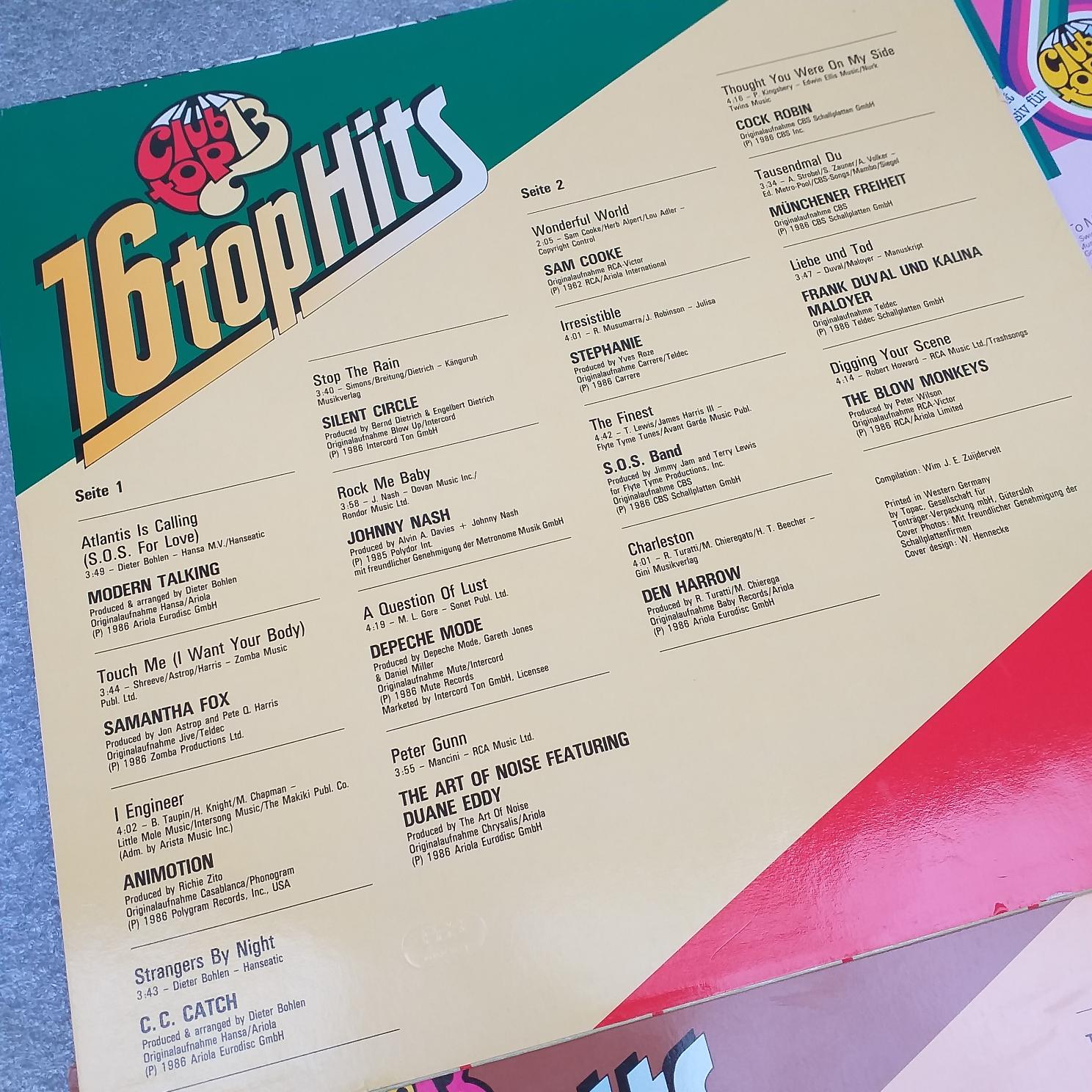 Joy, Silent Circle, Camouflage, Sandra, Depeche Mode, Sandra, Wham, DAF, Limahl, Sigue Sigue Sputic, Pet shop Boys ...Disc VINIL LP (1) VG VG+ Den Harrow, C C Catch, Modern Talking, Samantha Fox, - imagine 4