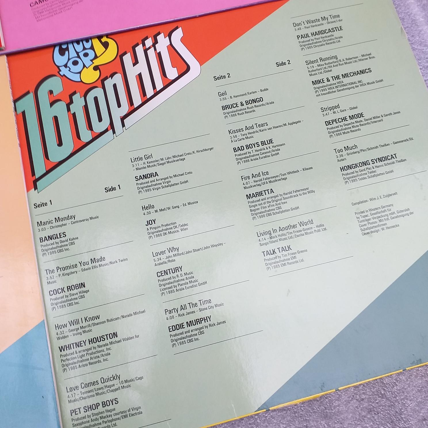 Joy, Silent Circle, Camouflage, Sandra, Depeche Mode, Sandra, Wham, DAF, Limahl, Sigue Sigue Sputic, Pet shop Boys ...Disc VINIL LP (1) VG VG+ Den Harrow, C C Catch, Modern Talking, Samantha Fox, - imagine 5