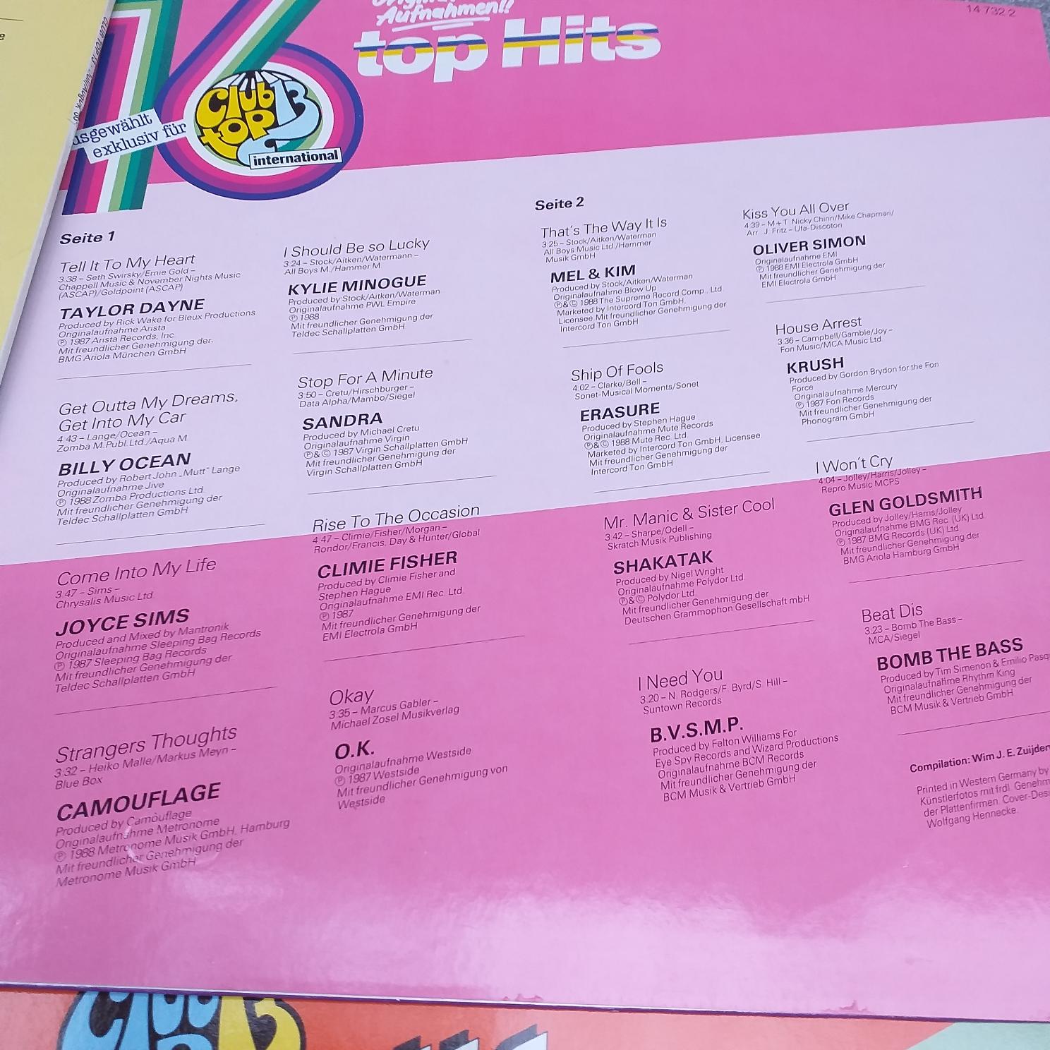 Joy, Silent Circle, Camouflage, Sandra, Depeche Mode, Sandra, Wham, DAF, Limahl, Sigue Sigue Sputic, Pet shop Boys ...Disc VINIL LP (1) VG VG+ Den Harrow, C C Catch, Modern Talking, Samantha Fox, - imagine 6