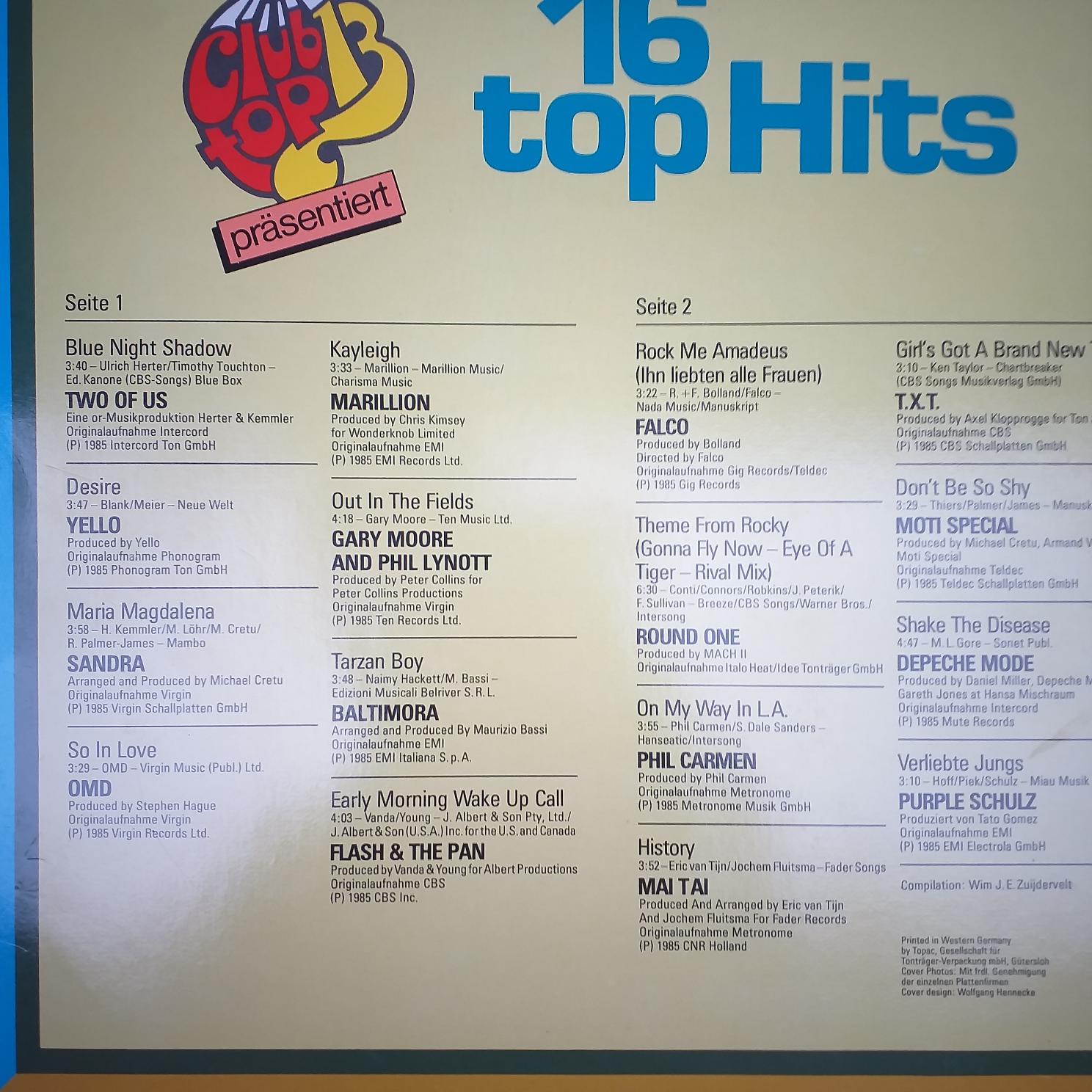 Depeche Mode, Gazebo, Alphaville, Righeira, Trio, Nino DE Angelo, Gazebo, Falco, Baltimora, Sandra, ...Disc VINIL LP (2) VG VG+ Limahl, OMD, Real Life, Fun Fun, Tina Turner, Slade - imagine 6