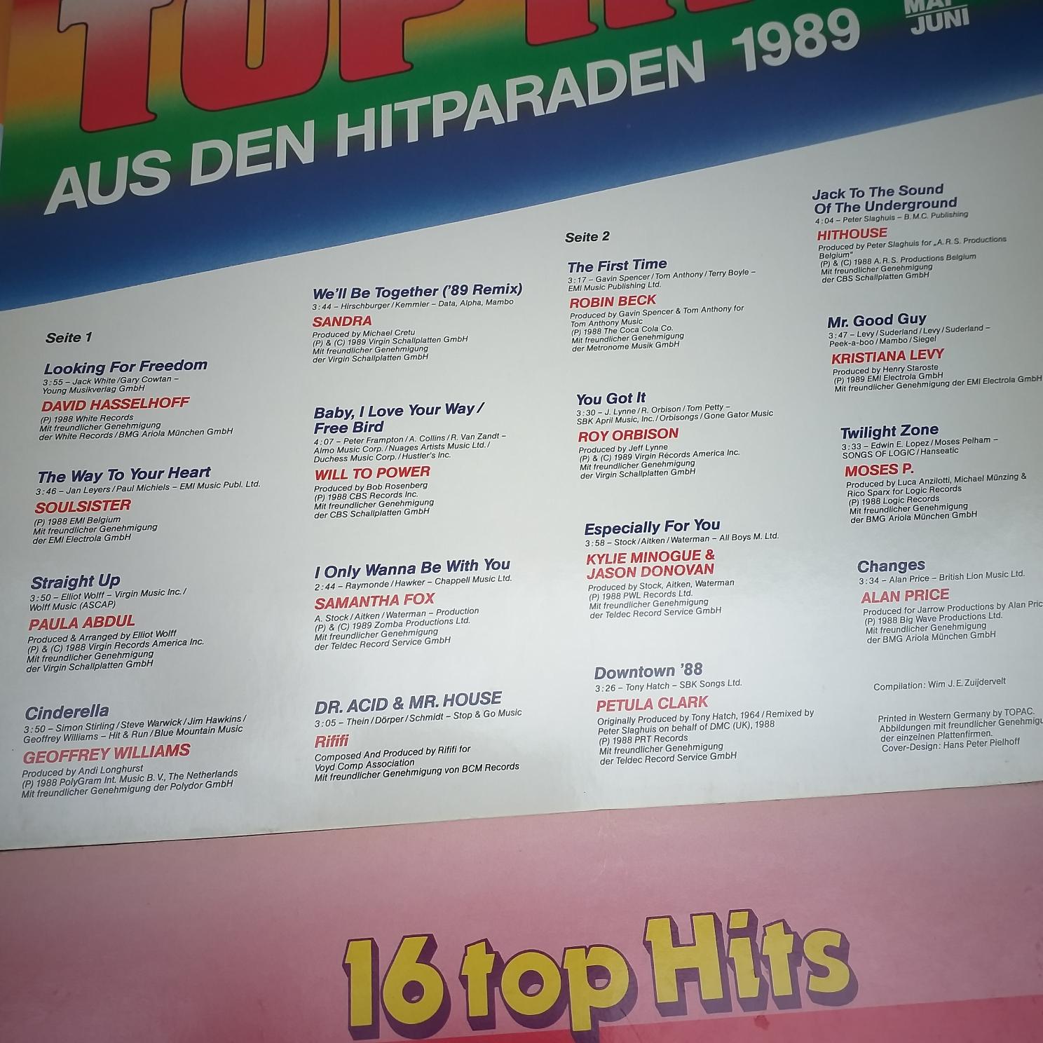 Alphaville - Wham - Ultravox - Talk Talk - Duran Duran - Opus - Europe - Falco - Chris Norman Al Bano .., .Disc VINIL LP VG+ Sandra - Culture Club - Phil Collins - Eddy Grant - A Flock of Seagulls - imagine 4
