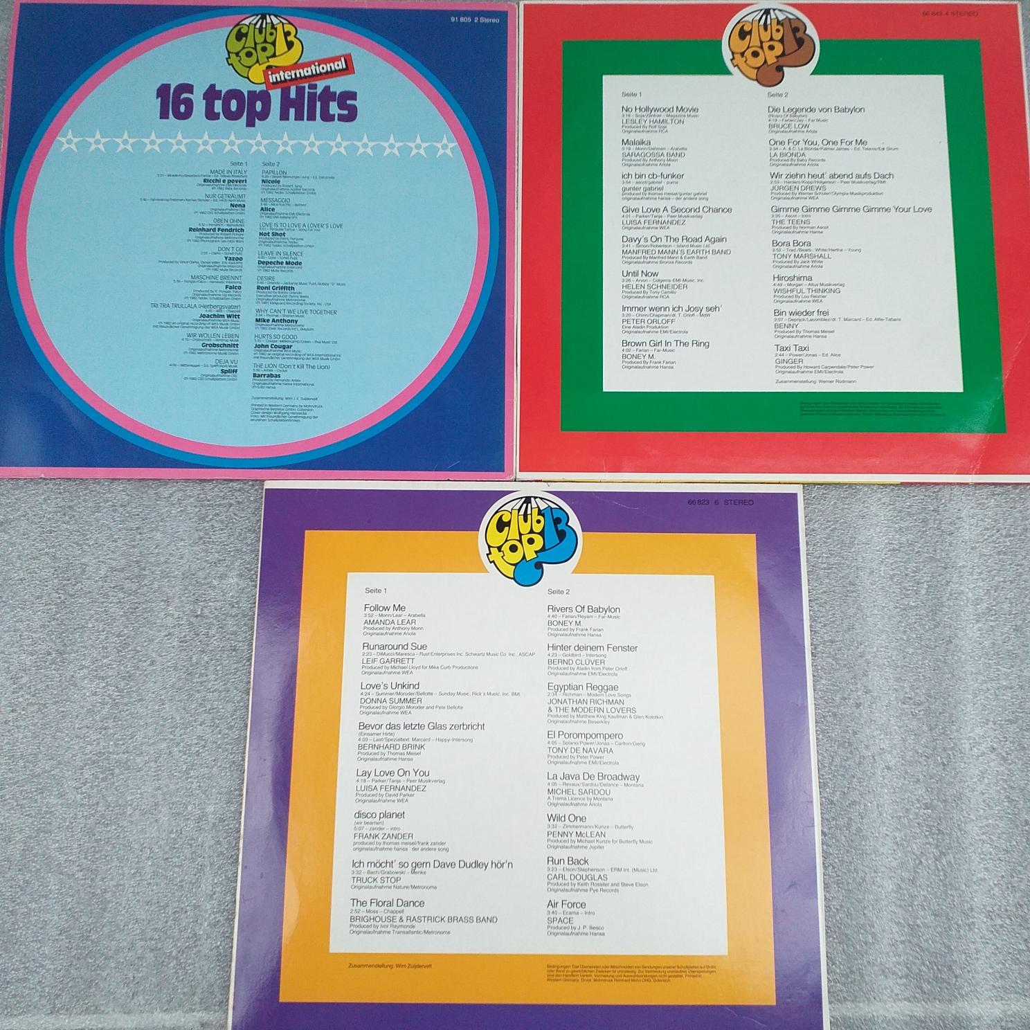 Boney M, Amanda Lear, Yazoo, Nena, Depeche Mode, Alice, Nicole, Saragossa Band, Donna Summer, Luisa Fernandez, ...Disc VINIL LP (G) VG VG+ club top 13 - imagine 2