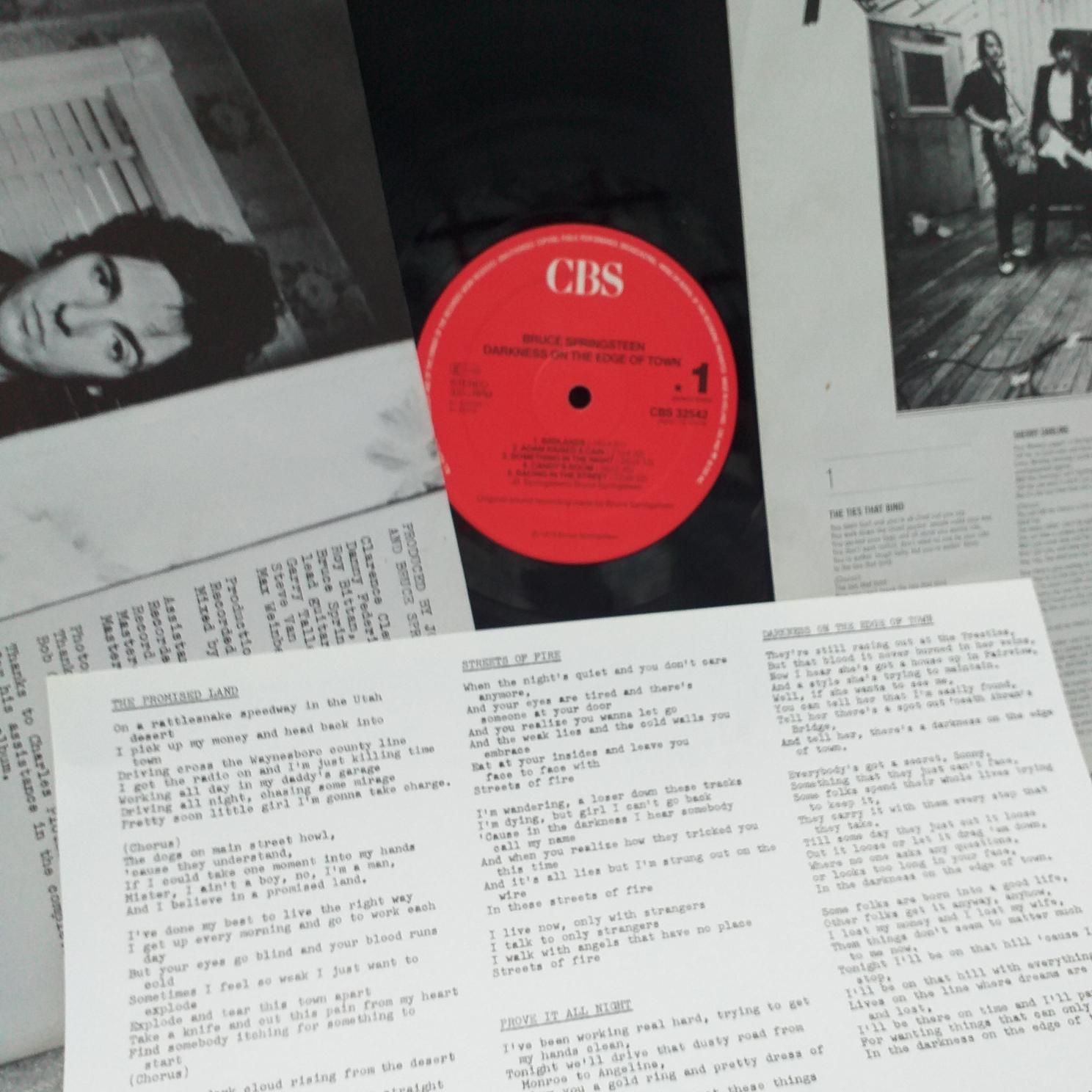 Bruce Springsteen – Darkness On The Edge Of Town .....Disc VINIL LP VG+ - imagine 3