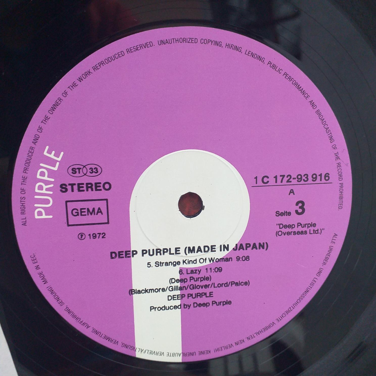Deep Purple – Made In Japan 2 LP Disc VINIL VG - imagine 3