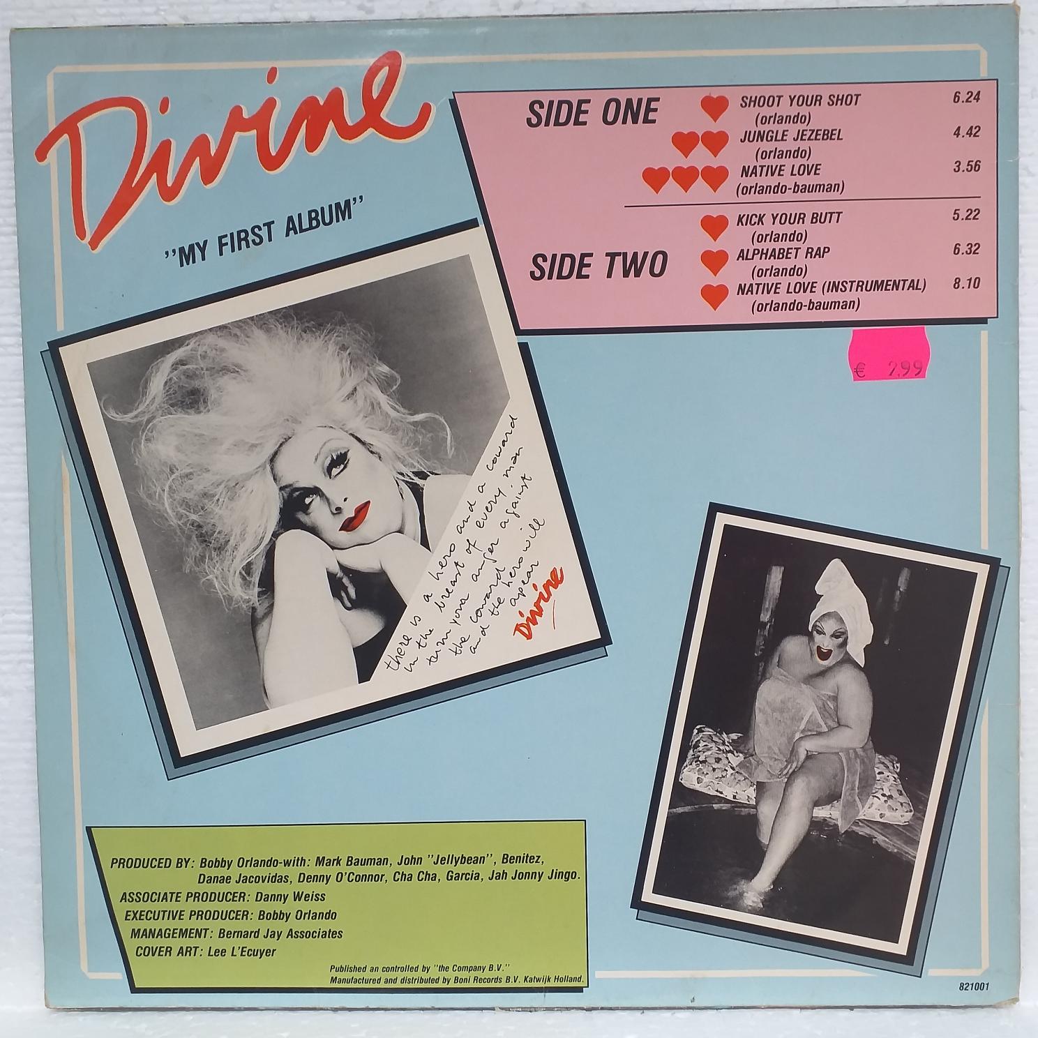 Divine – My First Album Disc VINIL LP VG PUTIN DEFORMAT (R) - imagine 2