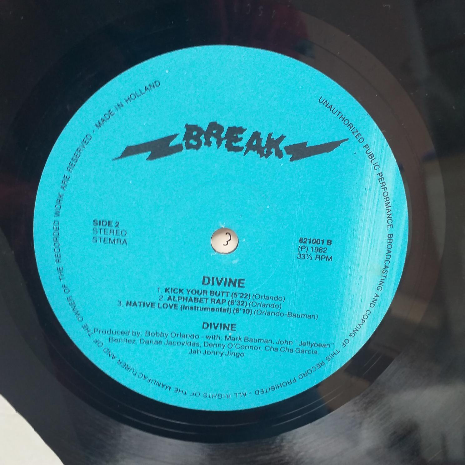 Divine – My First Album Disc VINIL LP VG PUTIN DEFORMAT (R) - imagine 3
