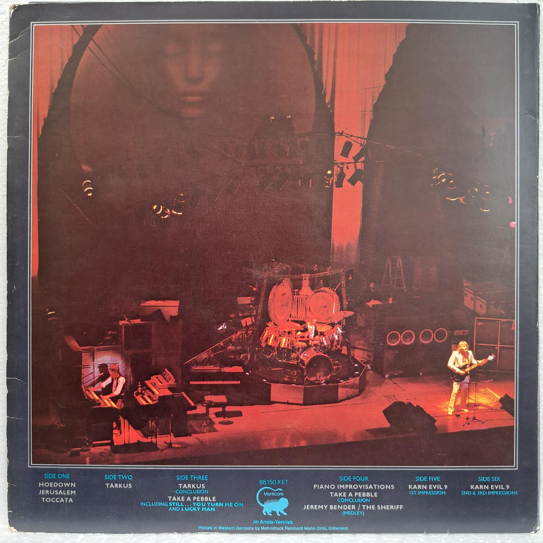Emerson, Lake & Palmer 3LP – Welcome Back My Friends To The Show That Never Ends - Ladies And Gentlemen Disc VINIL 3LP VG VG+ - imagine 3
