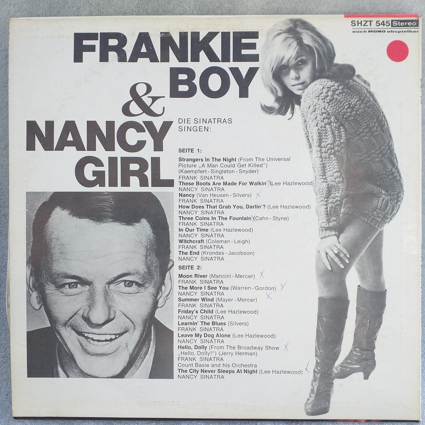 Frank Sinatra & Nancy Sinatra – Frankie Boy & Nancy Girl Disc VINIL LP VG+ - imagine 2