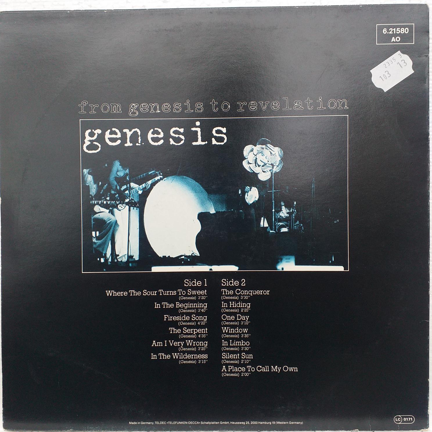 Genesis – From Genesis To Revelation Disc VINIL LP VG+ Silver Labels - imagine 2