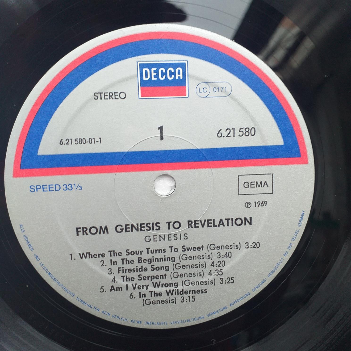 Genesis – From Genesis To Revelation Disc VINIL LP VG+ Silver Labels - imagine 3