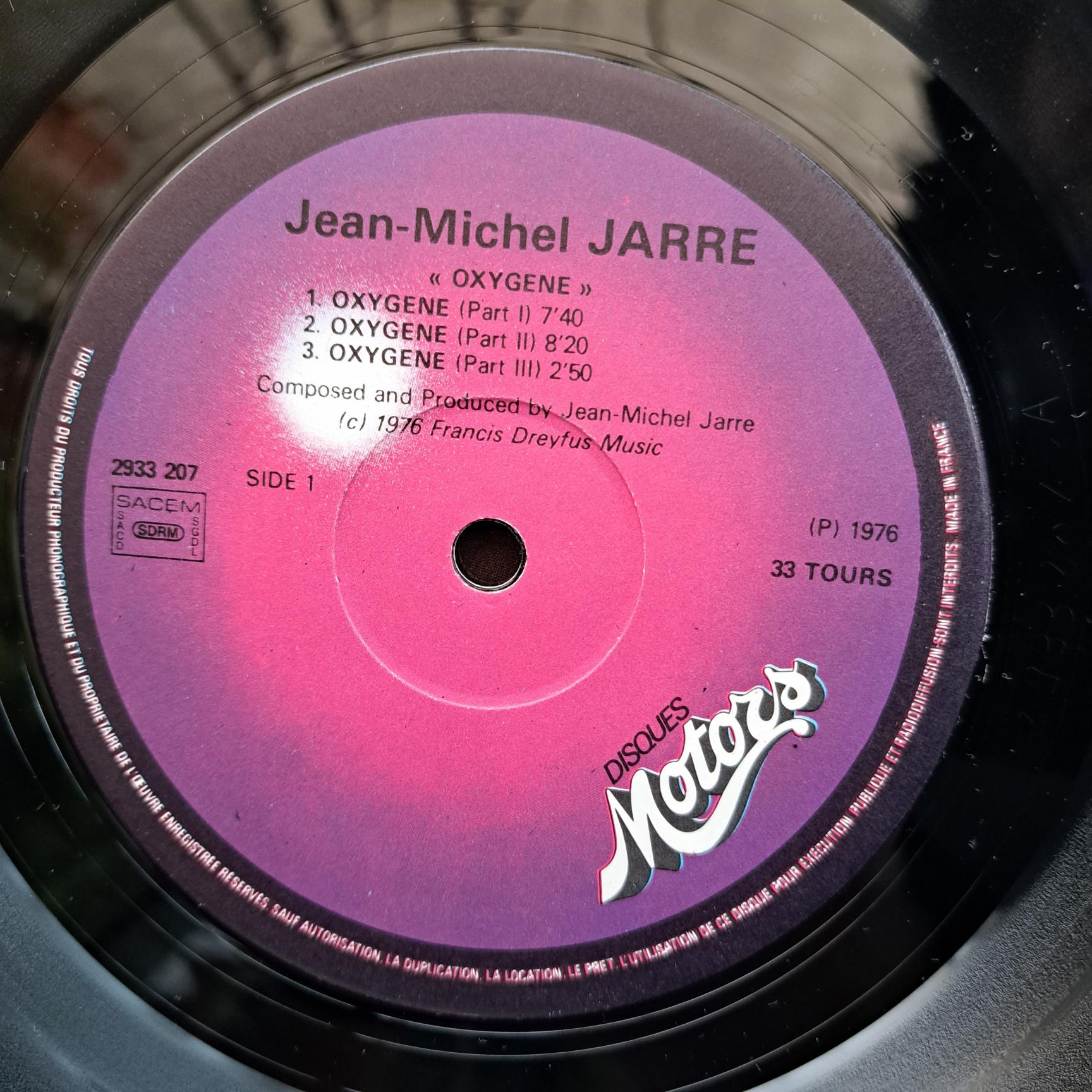 Jean Michel Jarre – Oxygene Disc VINIL LP VG+ - imagine 3