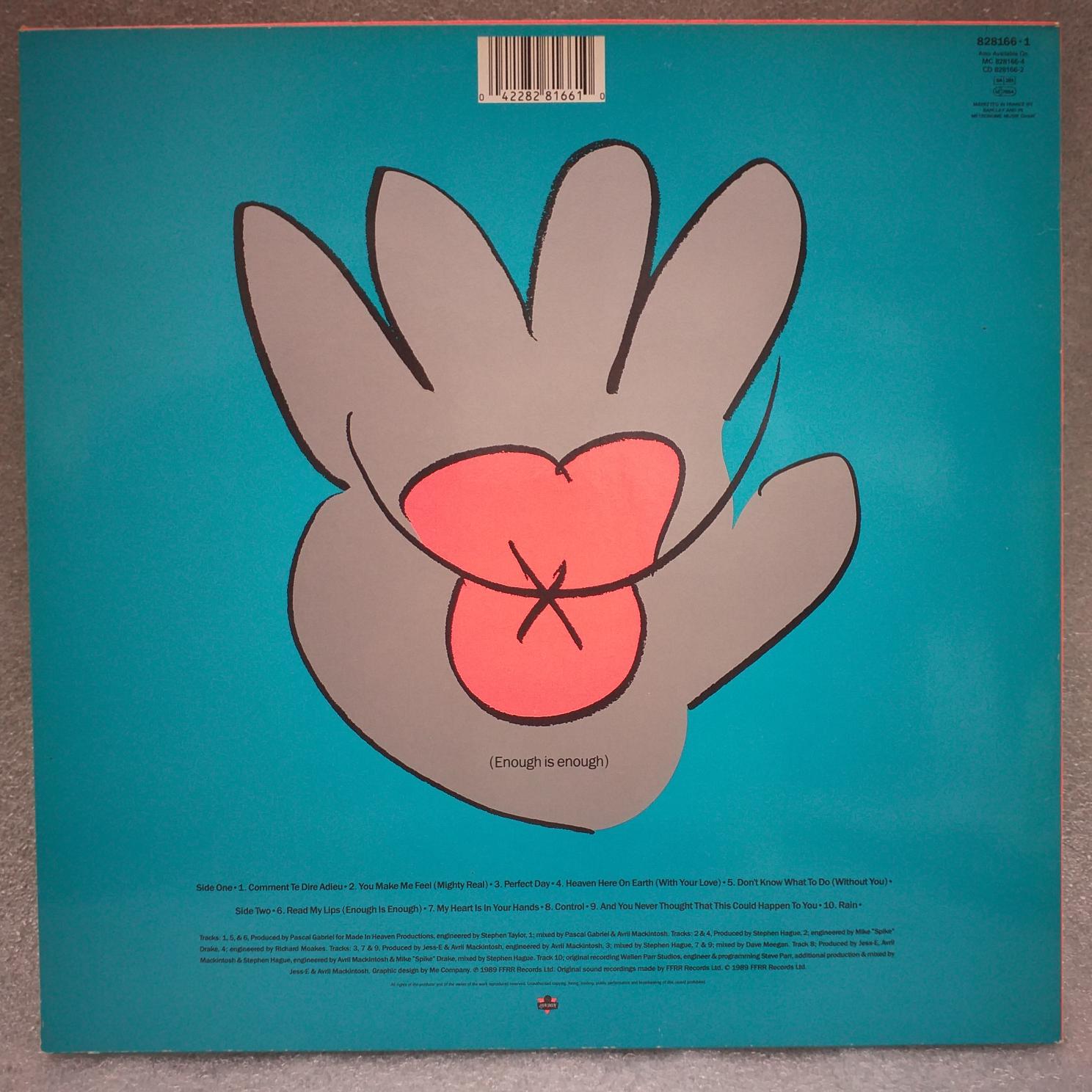 Jimmy Somerville – Read My Lips Disc VINIL LP VG+ - imagine 2