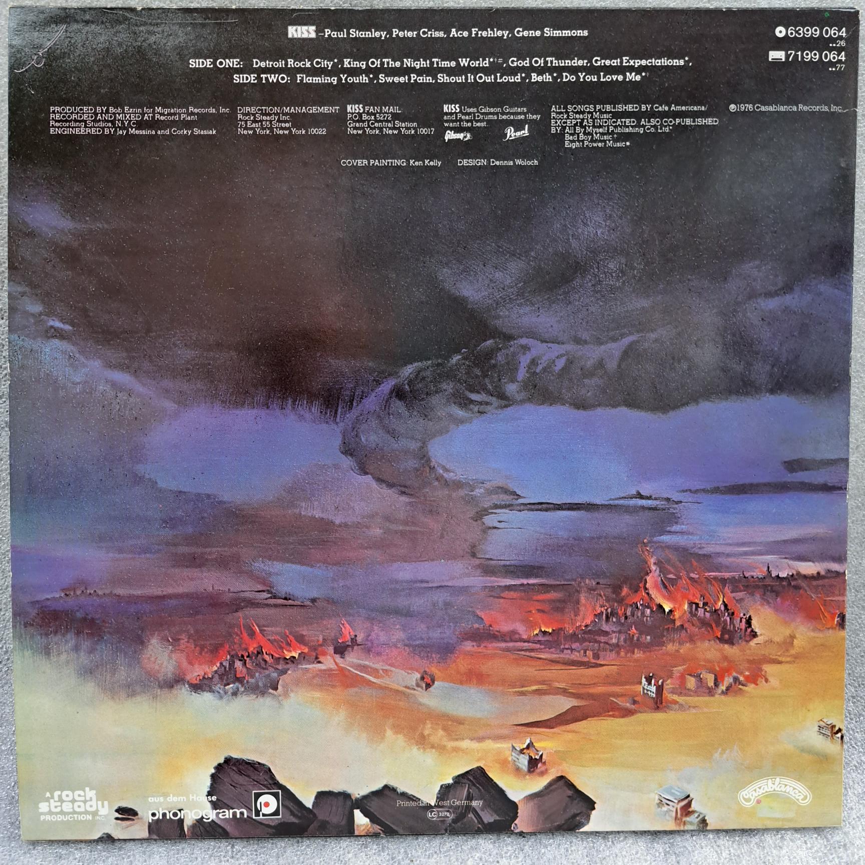 Kiss – Destroyer .Disc VINIL LP VG+ - imagine 2