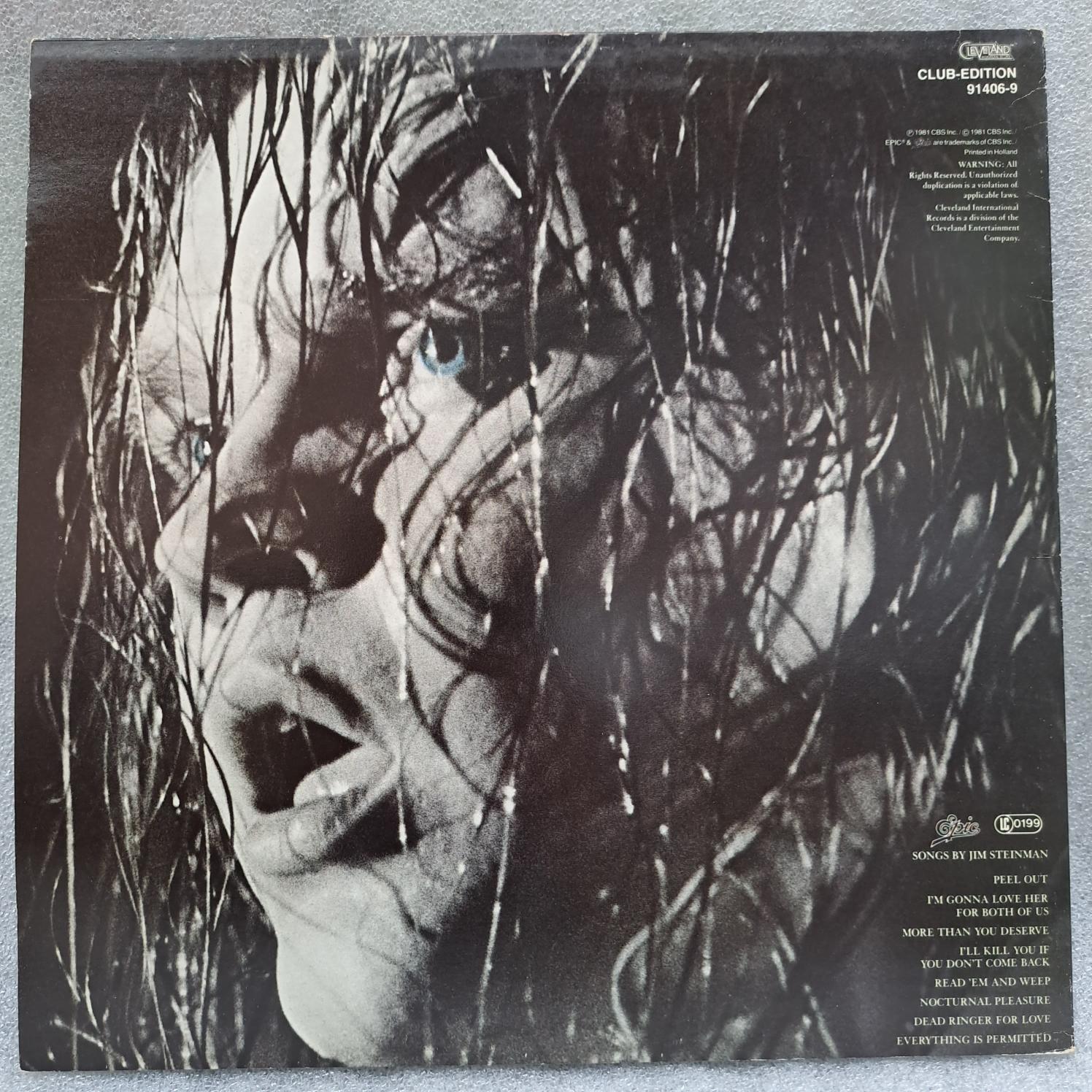 Meat Loaf – Dead Ringer .Disc VINIL LP VG+ - imagine 2