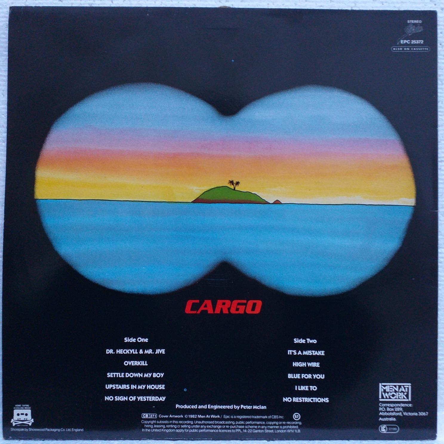 Men At Work – Cargo Disc VINIL LP VG+ UK England - imagine 2