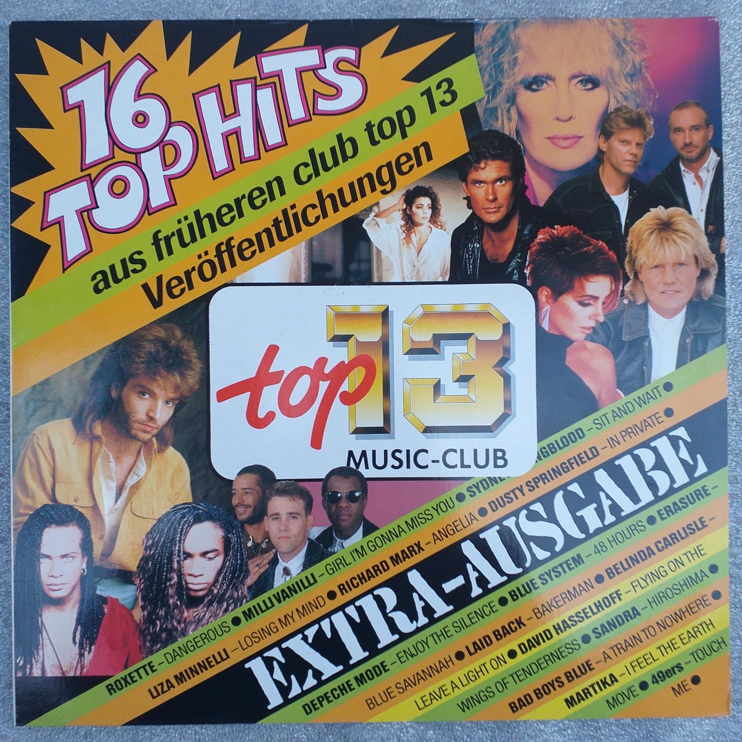 Roxette, Milli Vanilli, Depeche Mode, Blue System, Erasure ...Disc VINIL LP VG+ 1990 - 16 Top-Hits Extra - Bad Boys Blue, Layd Black, Berlinda Carlisle