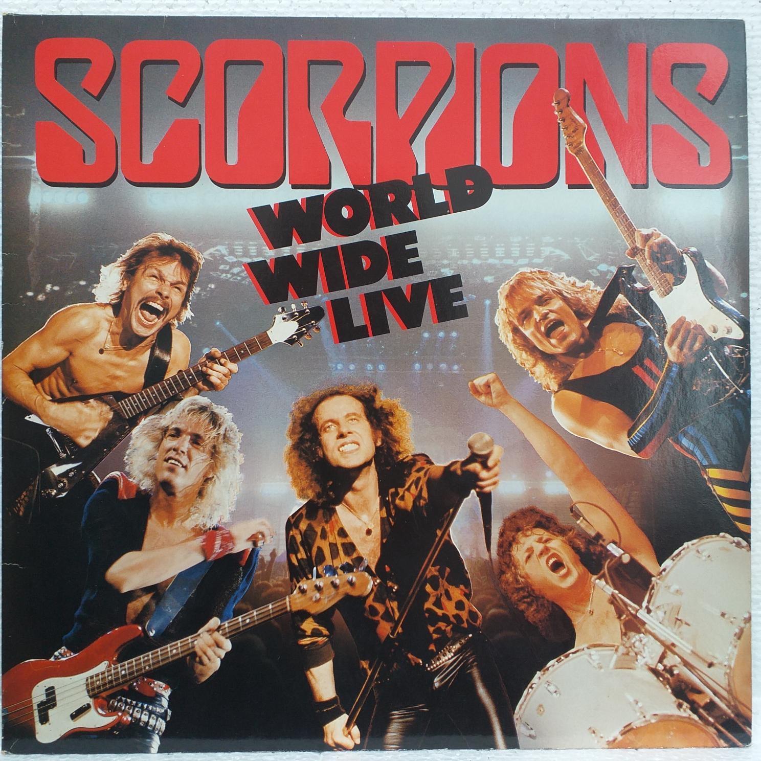 Scorpions – World Wide Live 2 Lp live Disc VINIL LP VG+