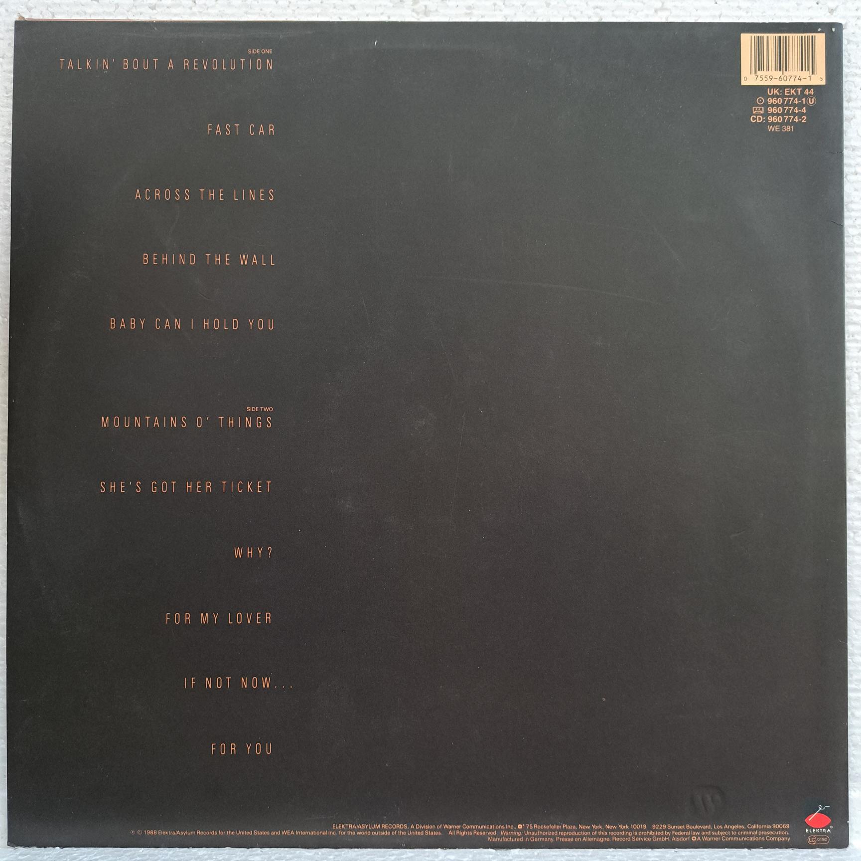 Tracy Chapman – Tracy Chapman Disc VINIL LP VG+ (R) - imagine 2