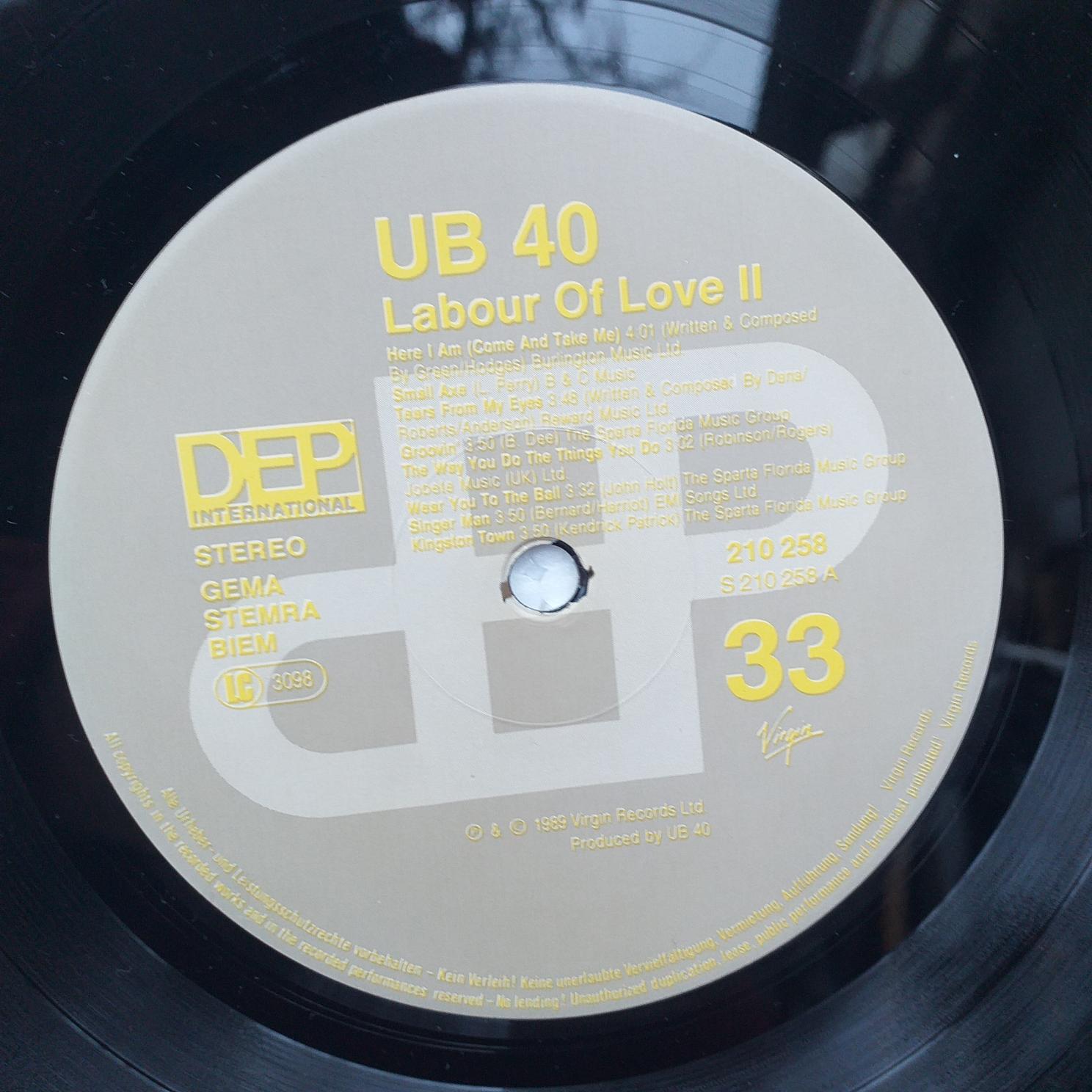 UB40 UB 40 – Labour Of Love II Disc VINIL LP VG+ - imagine 3