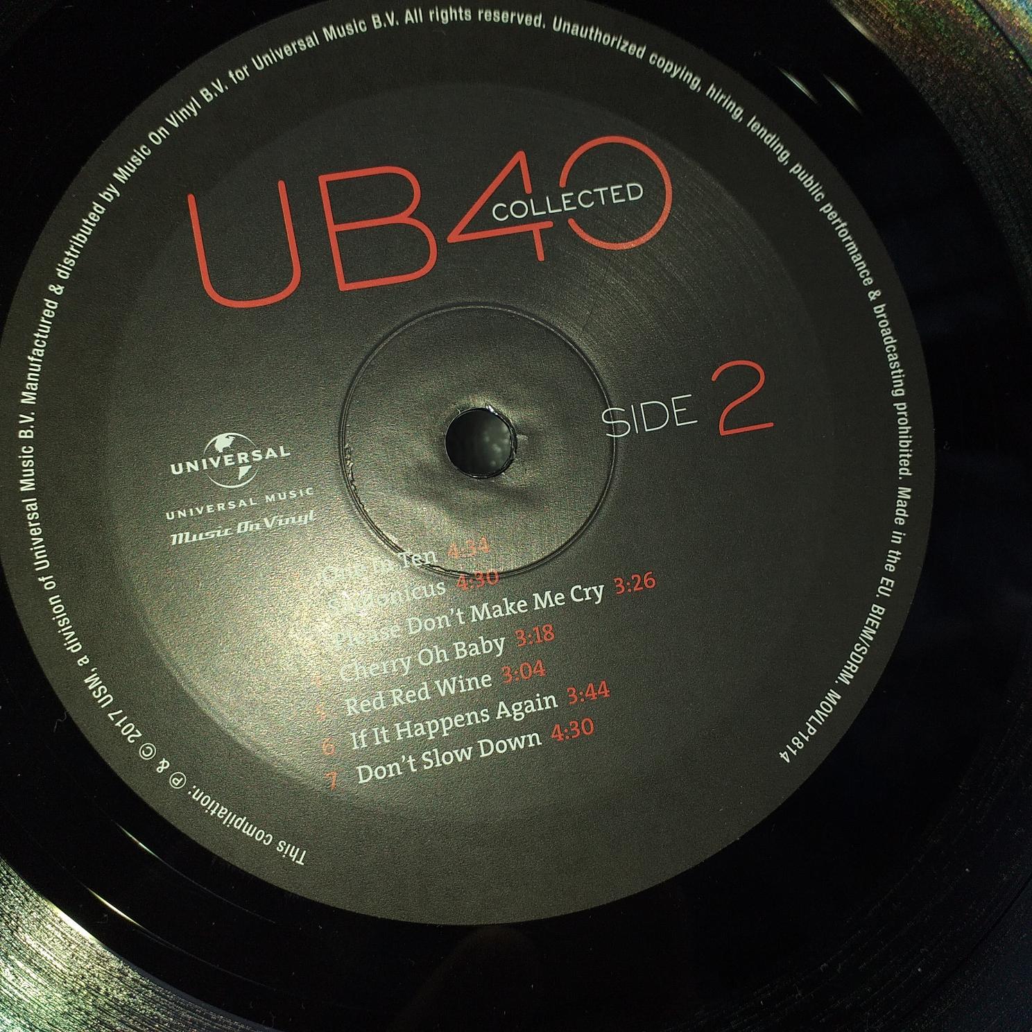 UB40 – Collected Disc VINIL 2LP VG+ - imagine 5