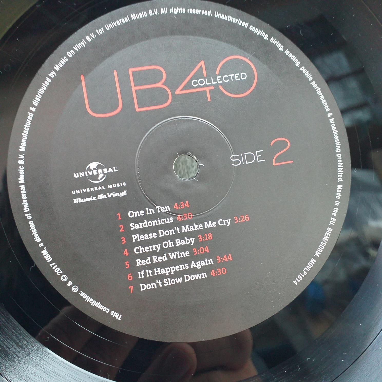 UB40 – Collected Disc VINIL 2LP VG+ - imagine 2