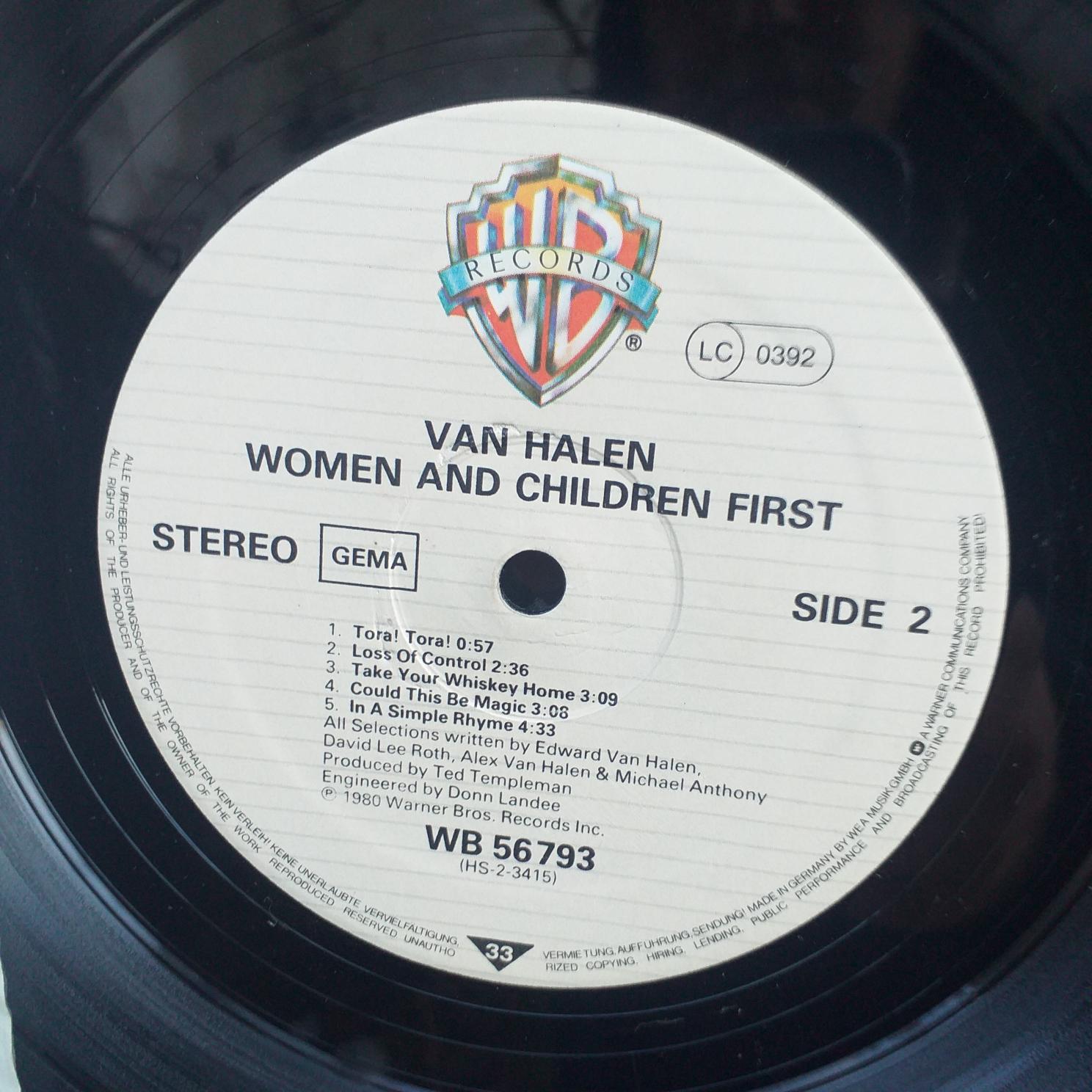 Van Halen – Women And Children First ...Disc VINIL LP VG+ - imagine 2