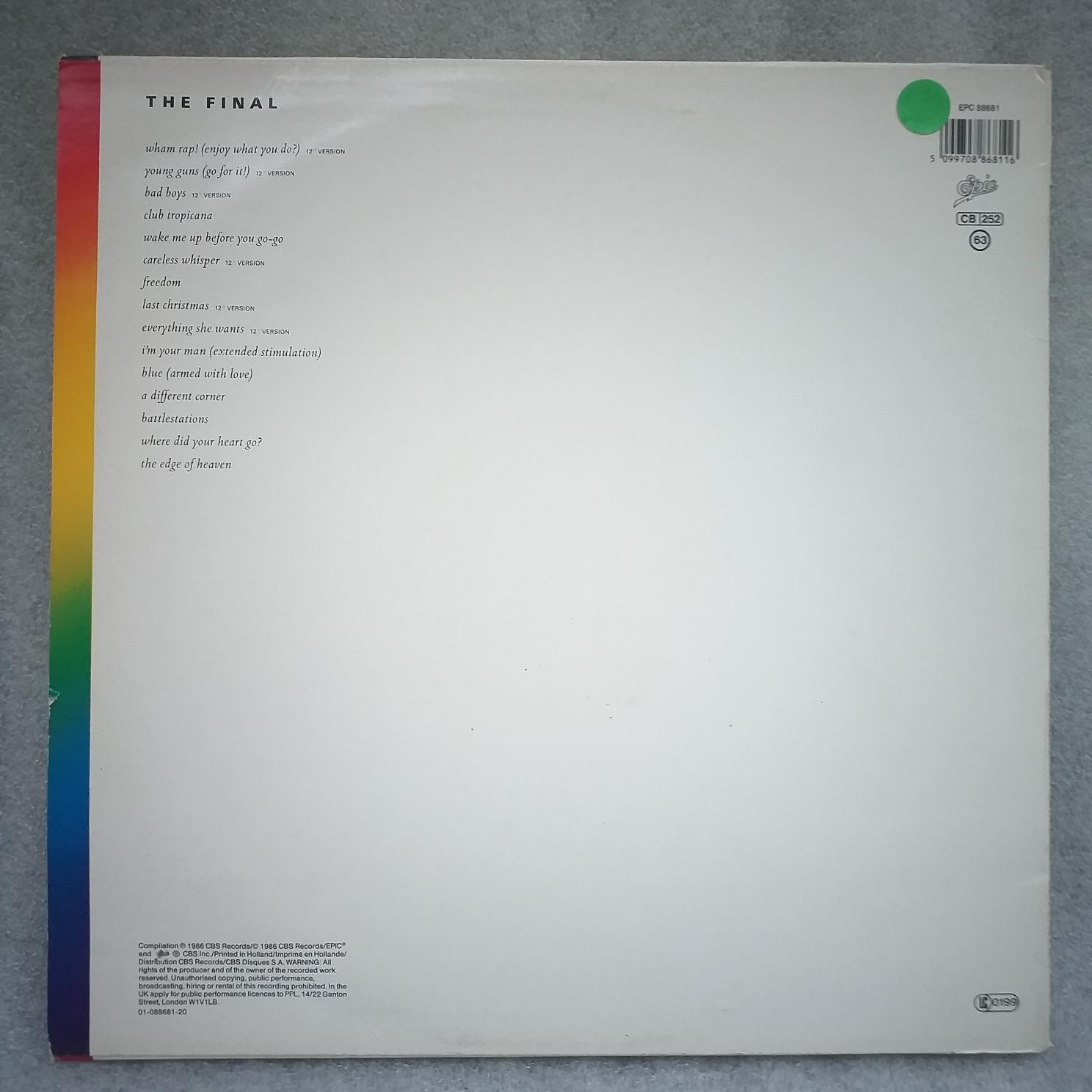 Wham! – The Final 2 LP Disc VINIL LP VG VG+ - imagine 2