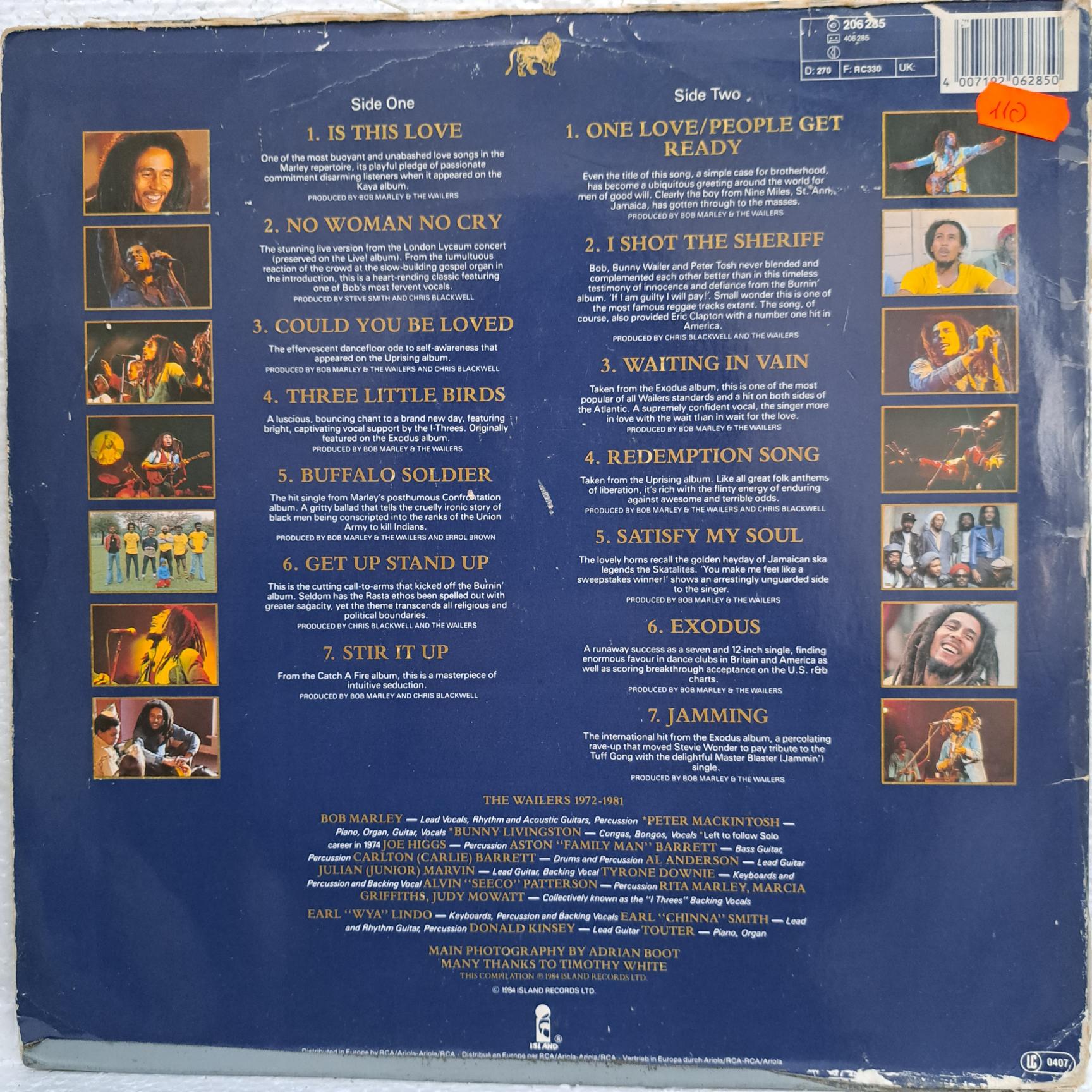 Bob Marley And The Wailers – Legend (The Best Of Bob Marley And The Wailers) Disc VINIL LP VG VG- - imagine 2