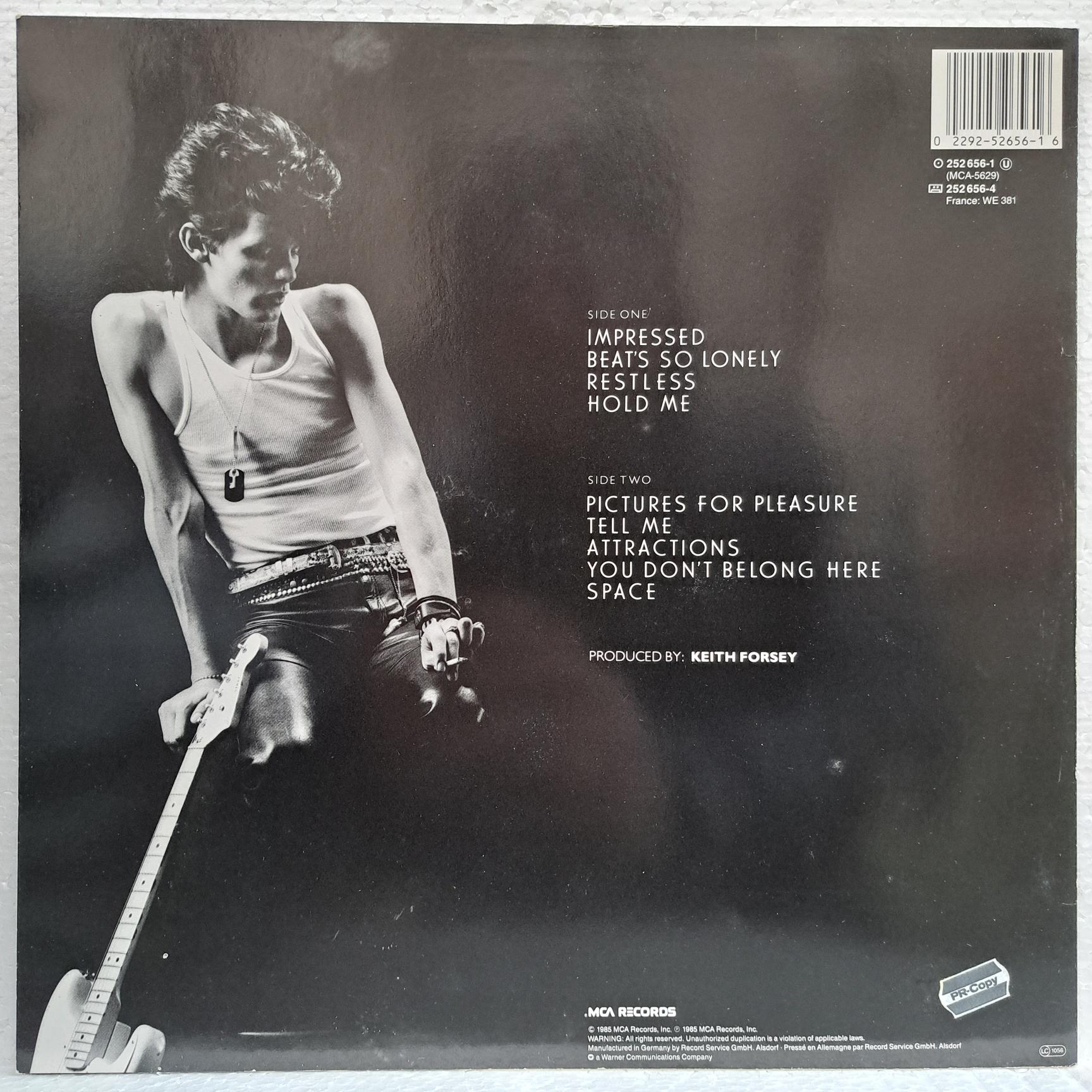 Charlie Sexton – Pictures For Pleasure Disc VINIL LP VG+ - imagine 2