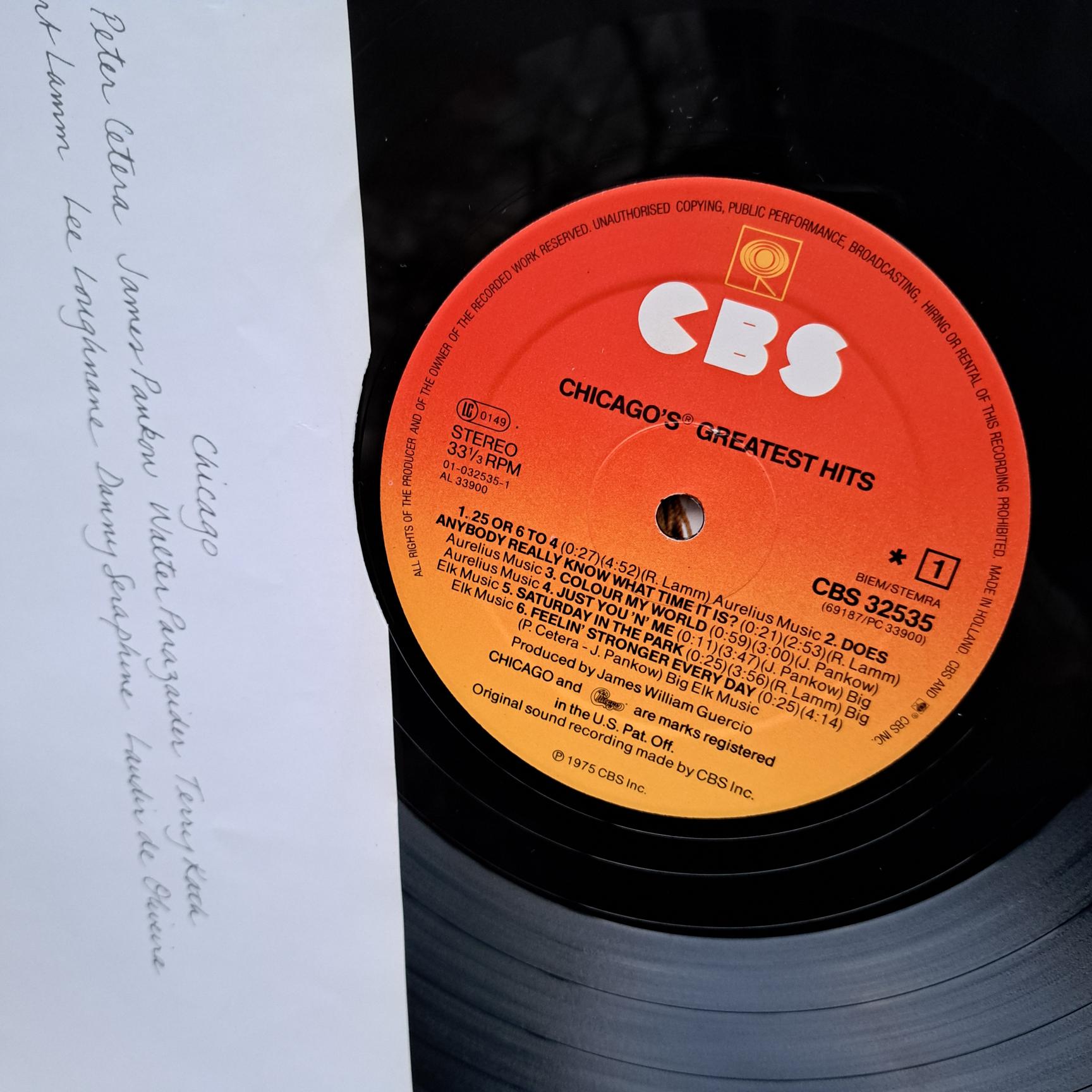 Chicago IX - Chicago's Greatest Hits Disc VINIL LP VG+ - imagine 3