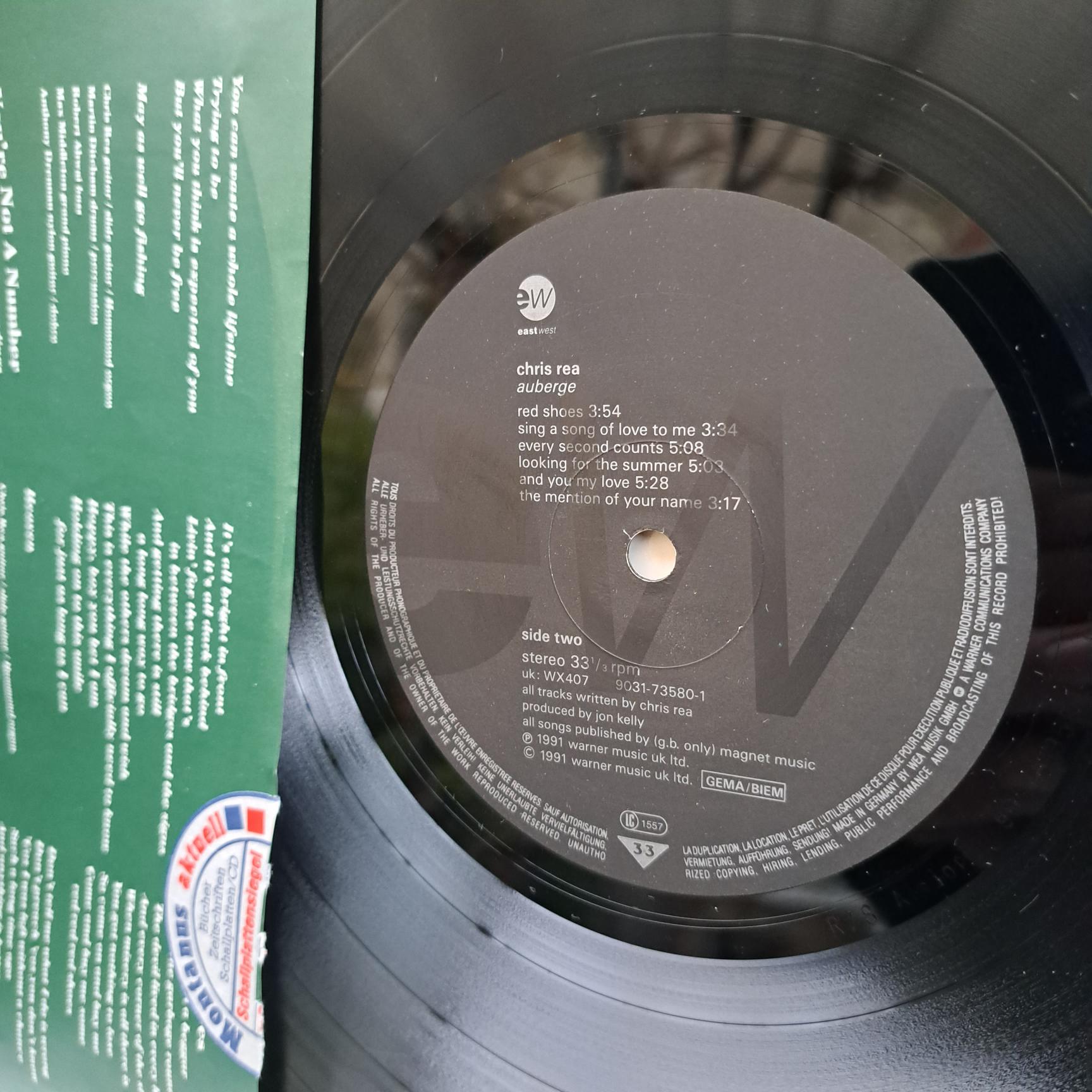 Chris Rea – Auberge Disc VINIL LP VG VG+ (resigilat) - imagine 2