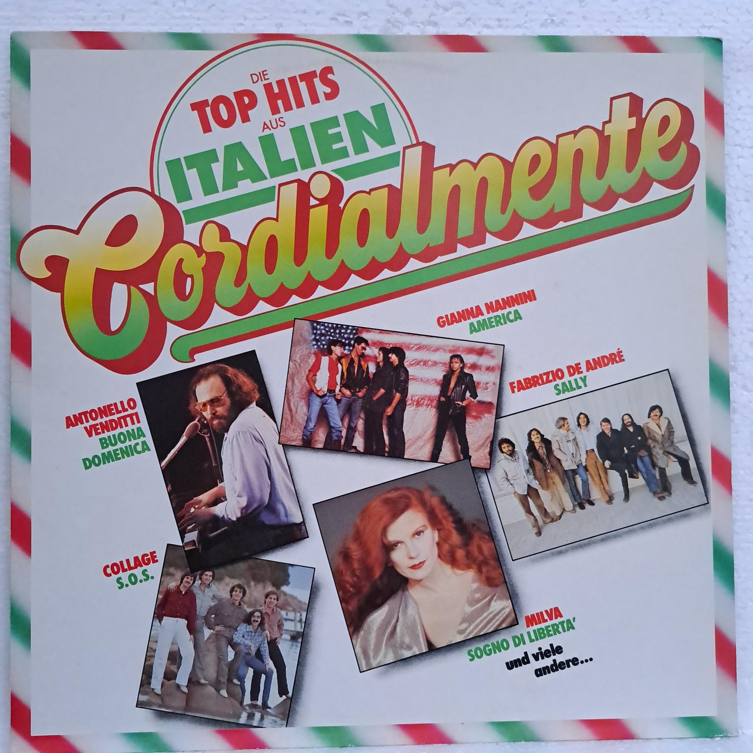 Compilatie muzica Italia italiana Disc VINIL LP VG Gianna Nannini, Antonello Venditti, Drupi, Roberto Vecchioni, Milva , Fabrizio De André ,,,,