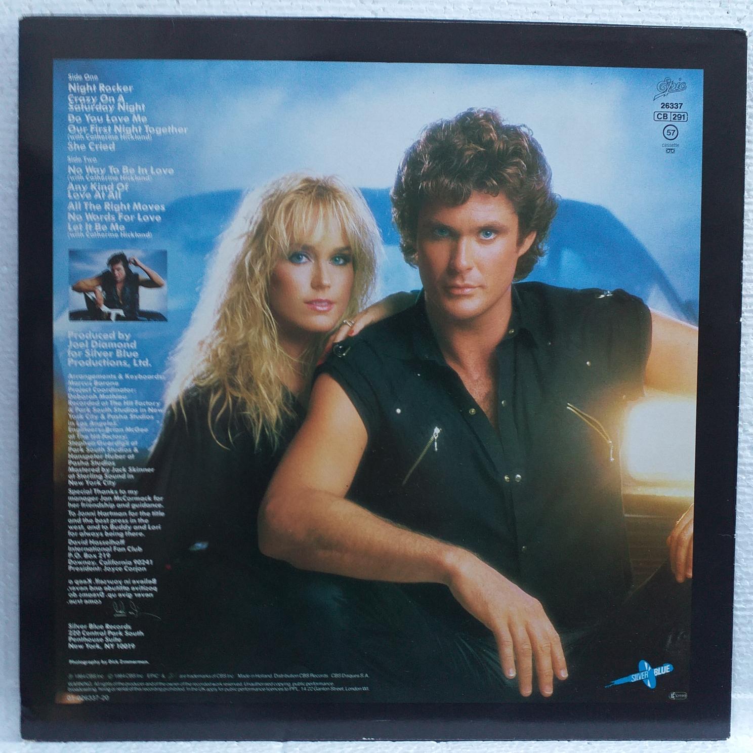 David Hasselhoff – Night Rocker Disc VINIL LP VG+ - imagine 2